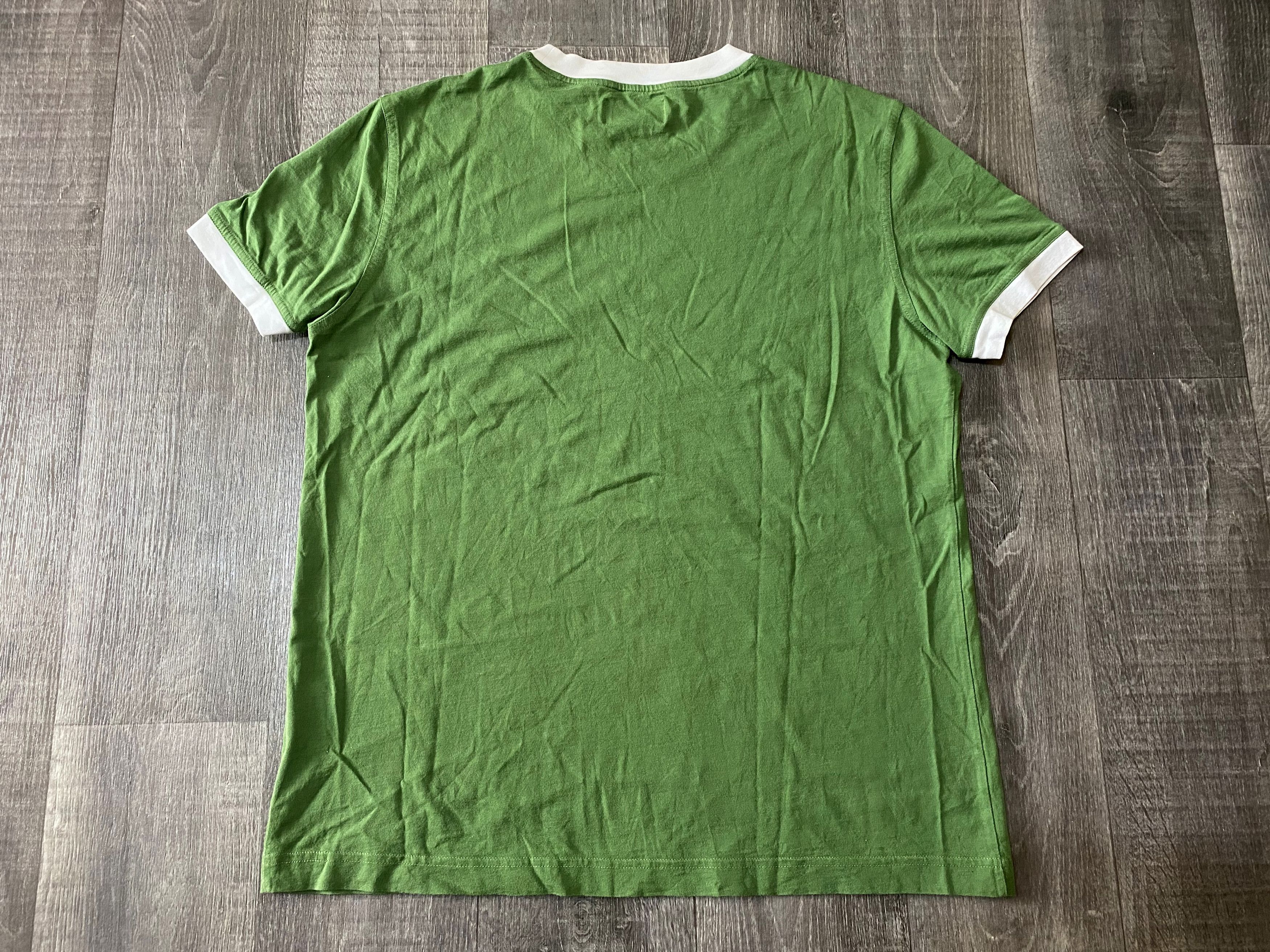 Burberry Thomas Burberry Big Logo Green Cotton Casual T-shirt Size US XXL / EU 58 / 5 - 3 Thumbnail