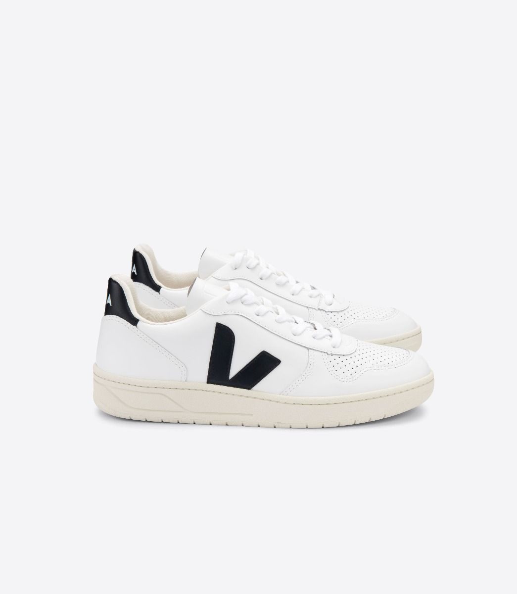 Veja VEJA V-10 White Black Sneakers VX020005 EUR 41 US 8 Size US 8 / EU 41 - 1 Thumbnail