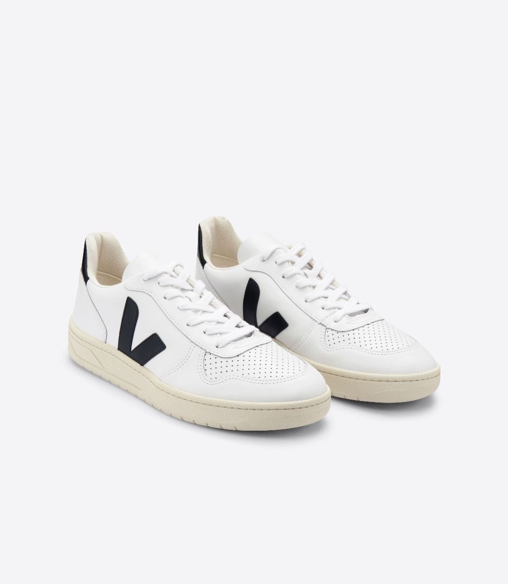 Veja VEJA V-10 White Black Sneakers VX020005 EUR 41 US 8 Size US 8 / EU 41 - 2 Thumbnail