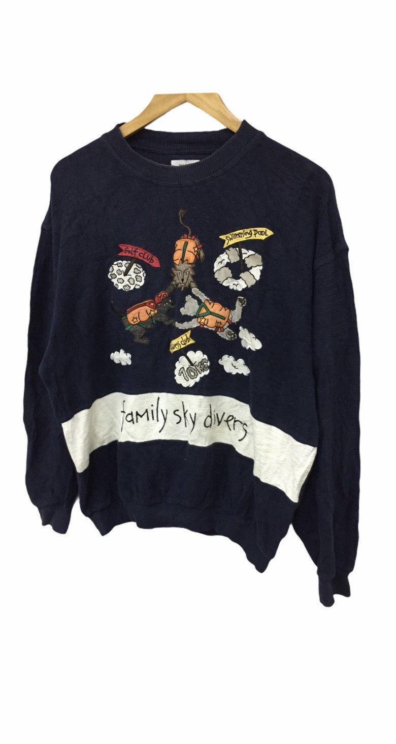 Jean Charles De Castelbajac Vtg Castelbajac Sport embroidered Family Sky Divers Size US M / EU 48-50 / 2 - 3 Thumbnail