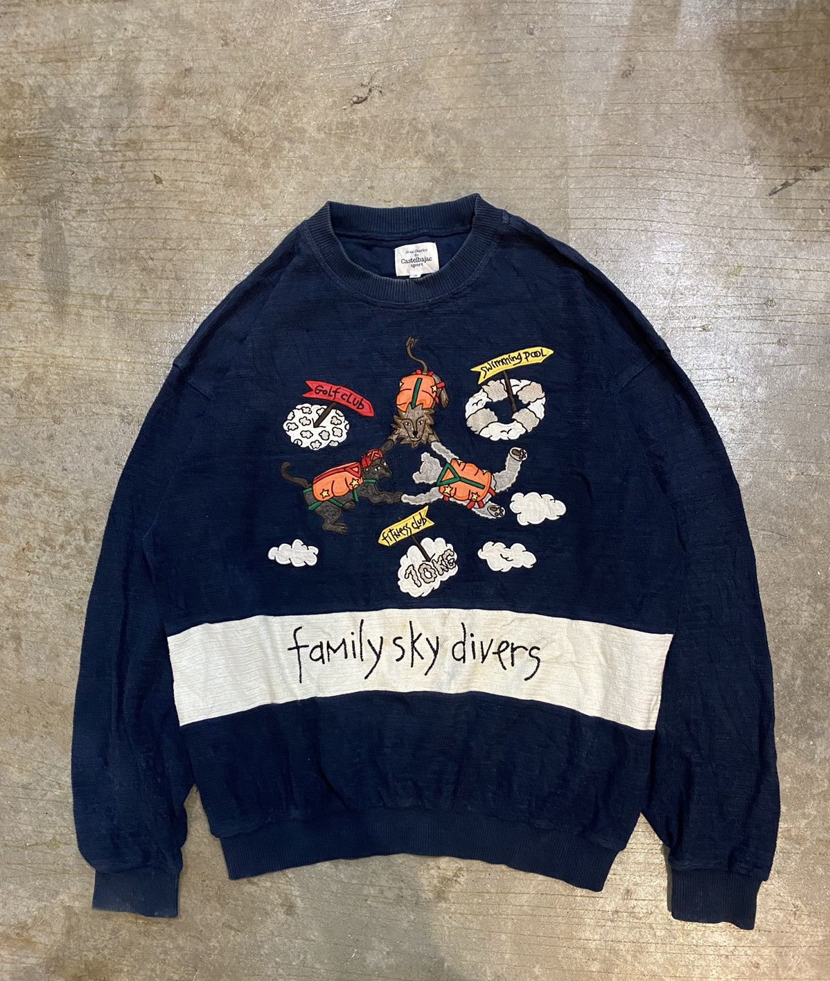 Jean Charles De Castelbajac Vtg Castelbajac Sport embroidered Family Sky Divers Size US M / EU 48-50 / 2 - 2 Thumbnail