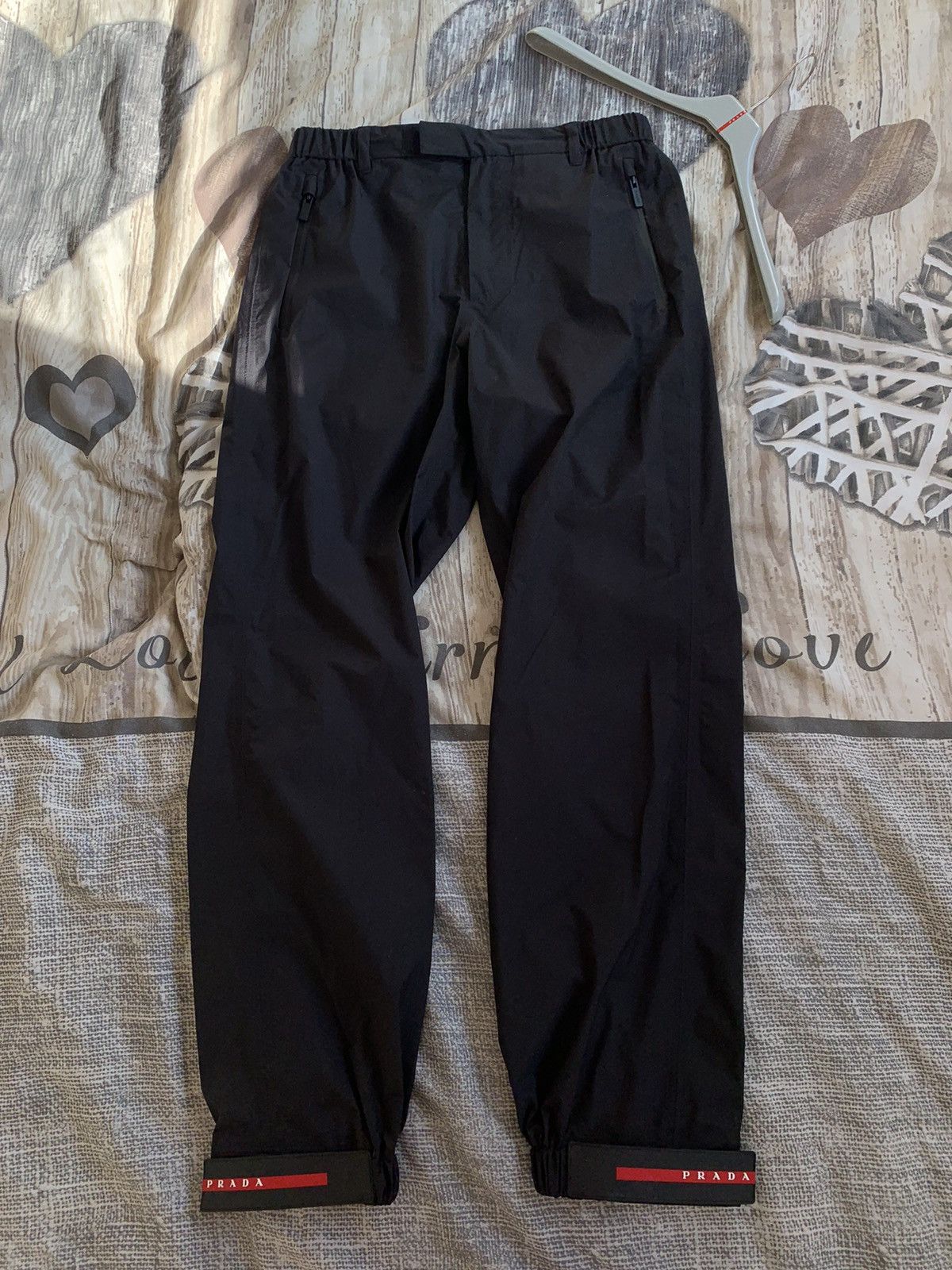 Prada Prada Linea Rossa Nylon Pants SPG43 Grailed