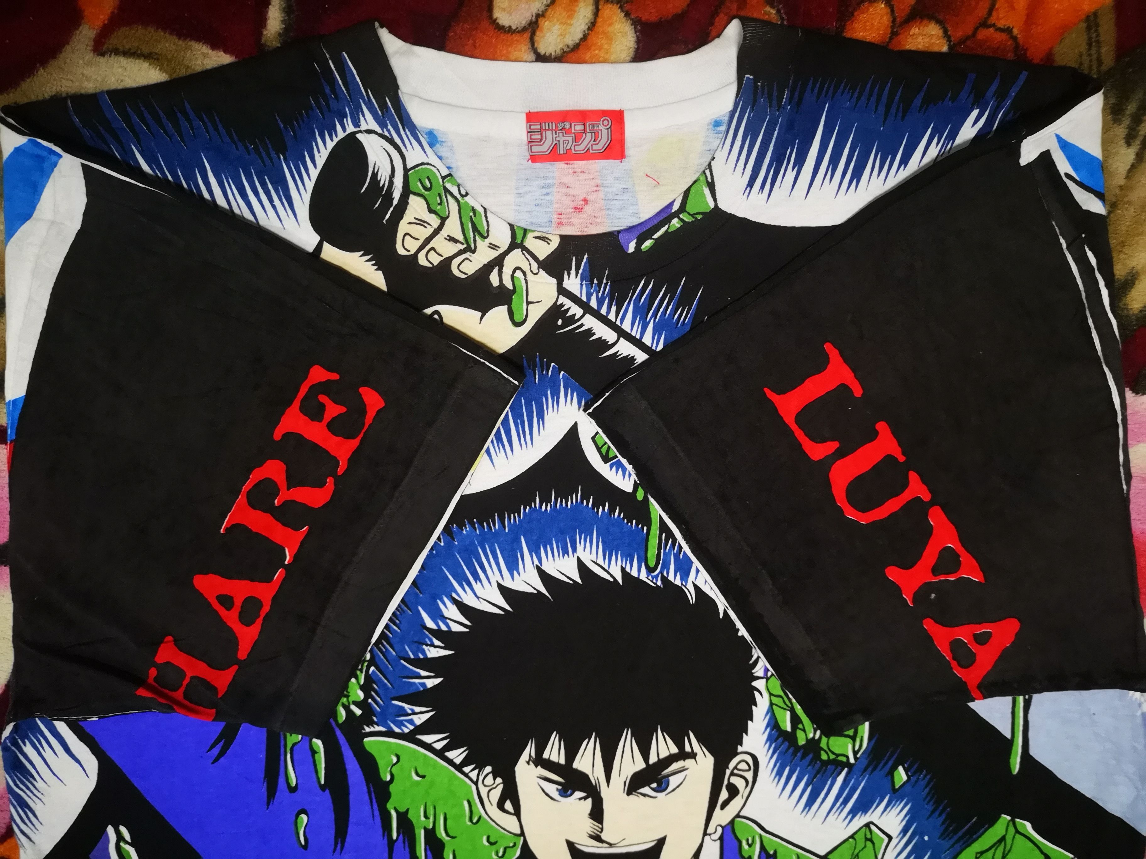 Anime 🔥Rare🔥90s Vintage Japan Anima HARELUYA OVERPRINT Size US M / EU 48-50 / 2 - 7 Thumbnail
