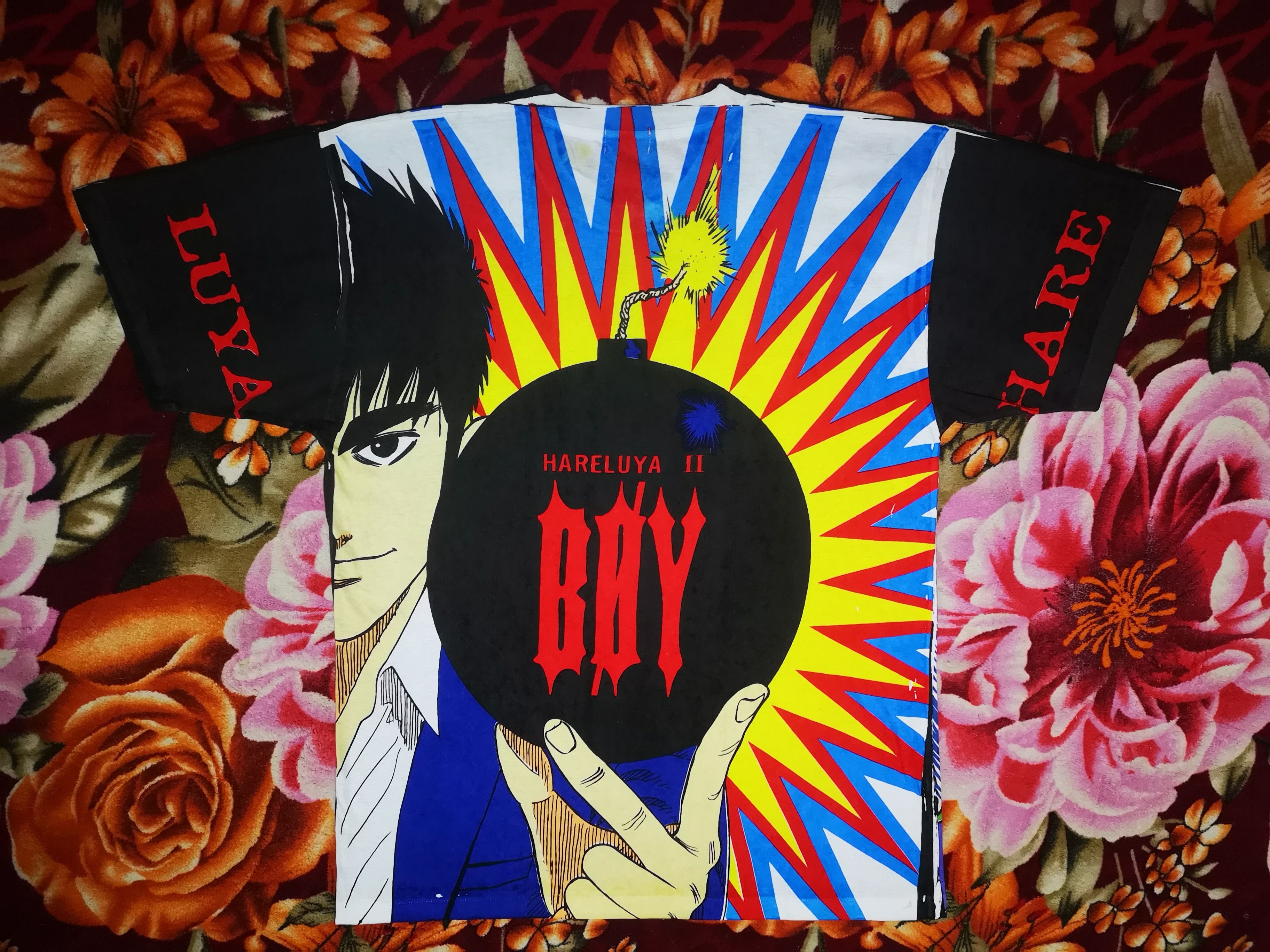Anime 🔥Rare🔥90s Vintage Japan Anima HARELUYA OVERPRINT Size US M / EU 48-50 / 2 - 4 Thumbnail