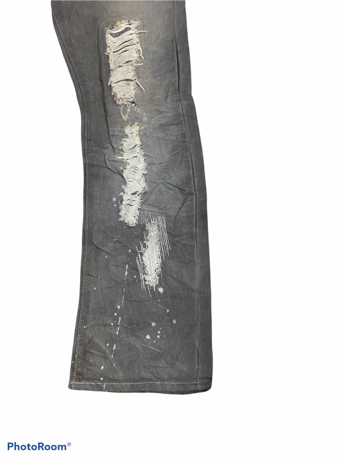 Japanese Brand × Vintage Japanese Schussel Denim Distressed Punk Style Jeans Size US 30 / EU 46 - 3 Thumbnail