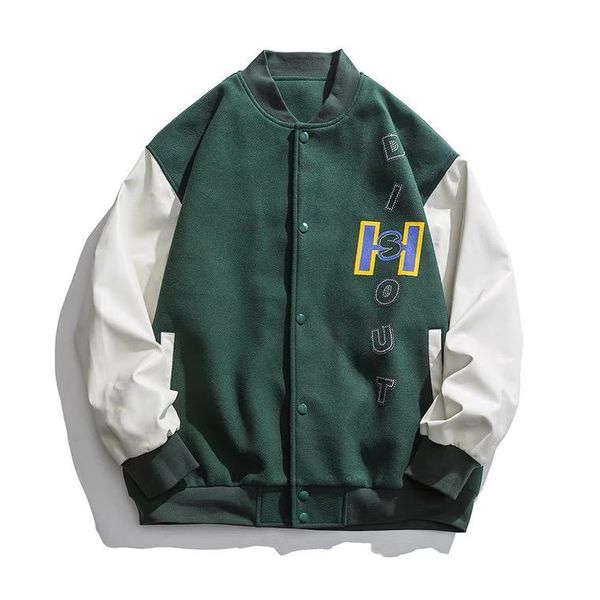 Hype Duo Colors Alphabet Bomber Jacket Varsity Jacket Collection | Grailed