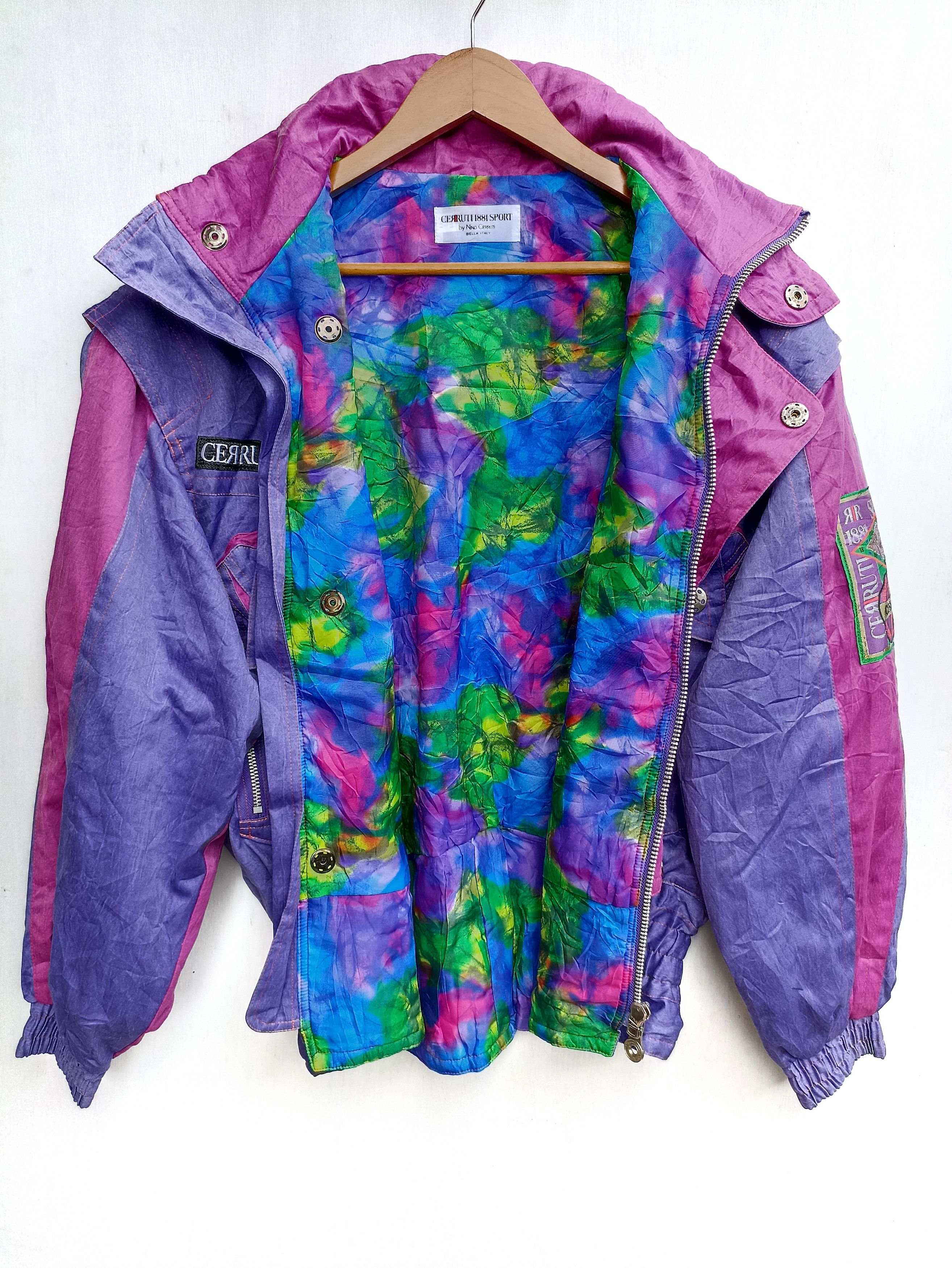 1881 スキーウエア・M-L CERRUTI スポーツジャケット 紫/緑