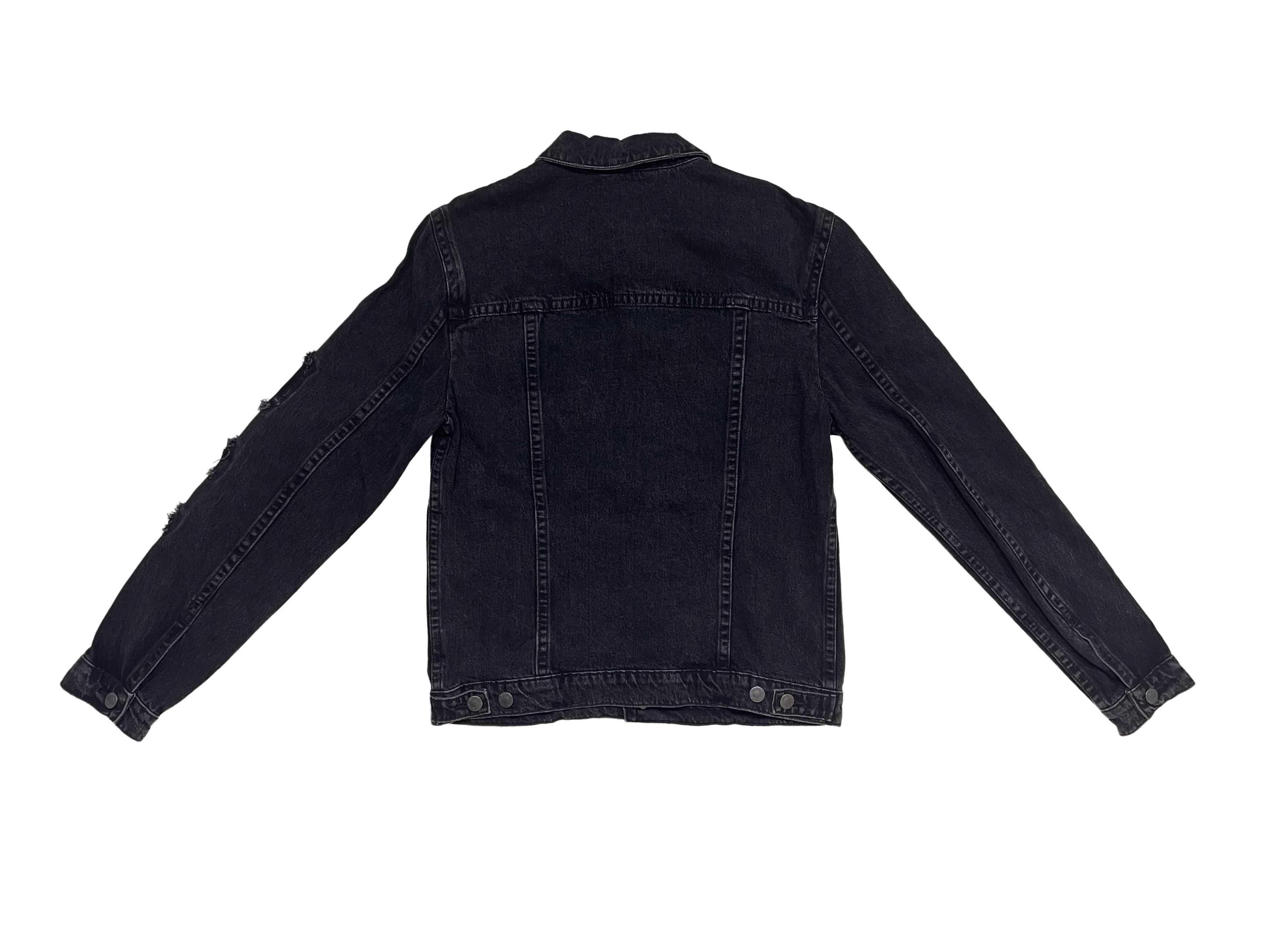 Helmut Lang ⚡️QUICK SALE⚡️Helmut Lang Black Distressed Denim Jacket Size US L / EU 52-54 / 3 - 2 Thumbnail