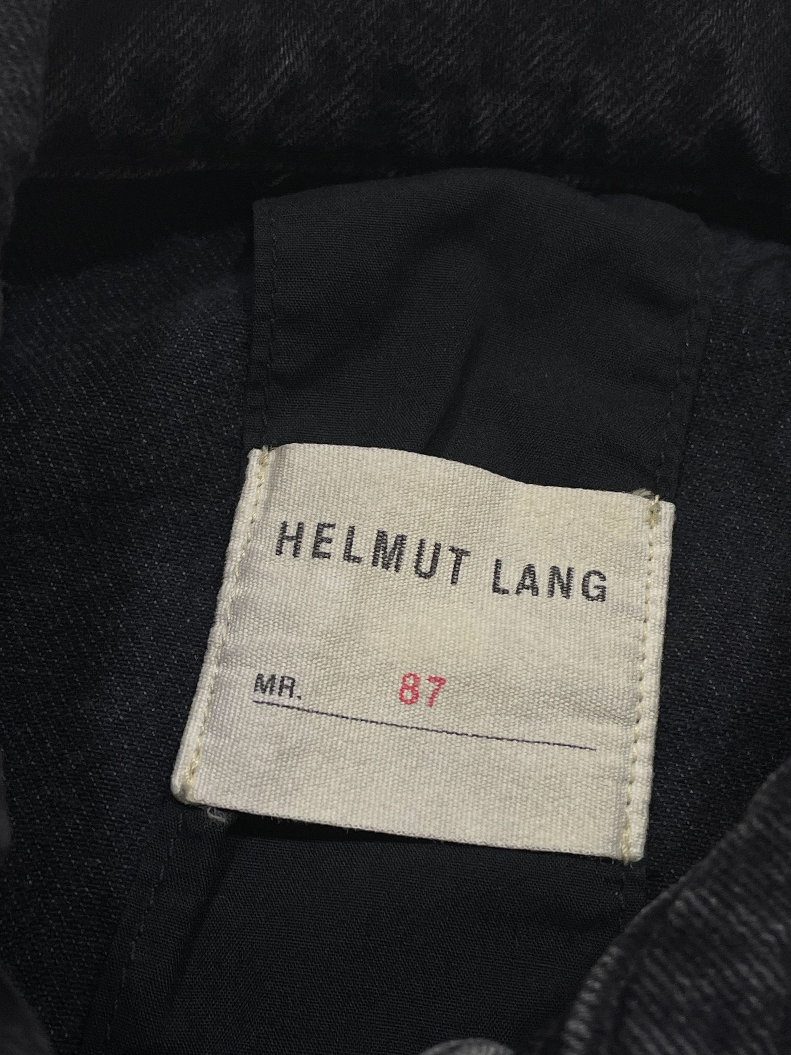 Helmut Lang ⚡️QUICK SALE⚡️Helmut Lang Black Distressed Denim Jacket Size US L / EU 52-54 / 3 - 3 Thumbnail
