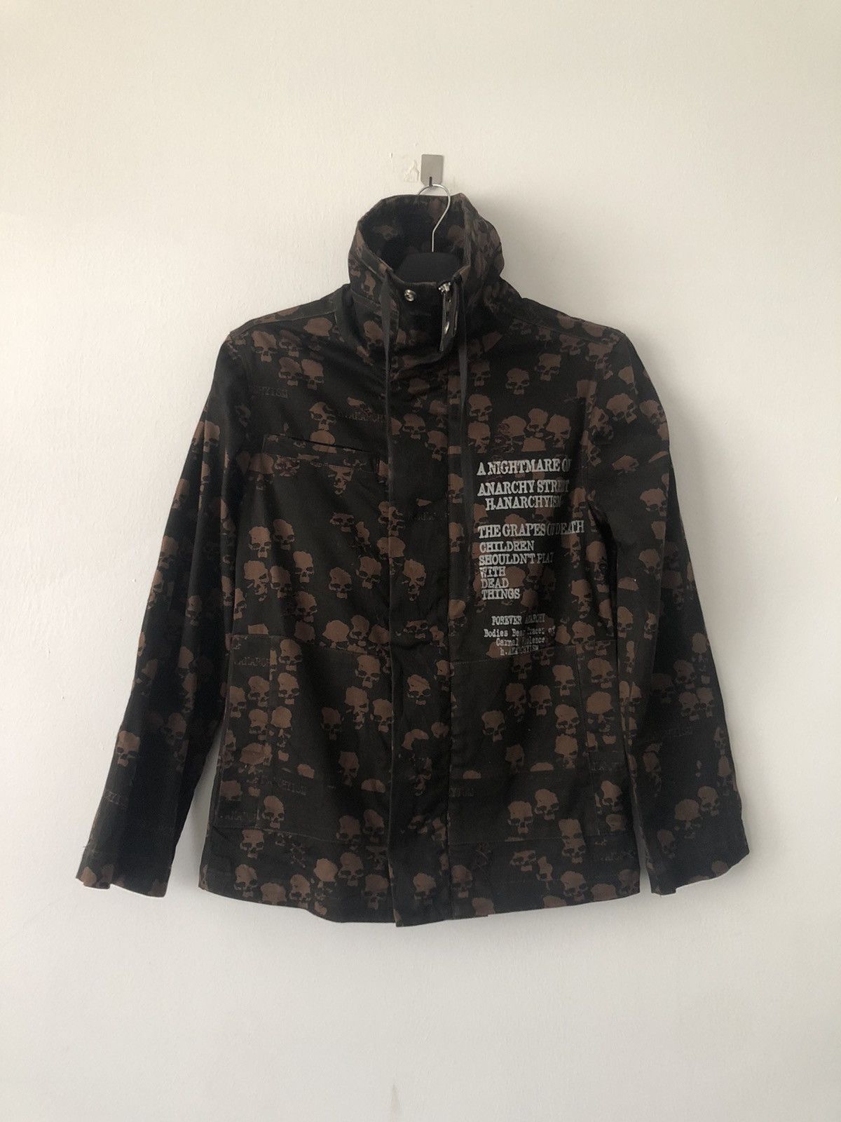 Designer × Japanese Brand × Seditionaries H.ANARCHYISM Jacket Skull Full Print Punk Coat Size US S / EU 44-46 / 1 - 1 Thumbnail
