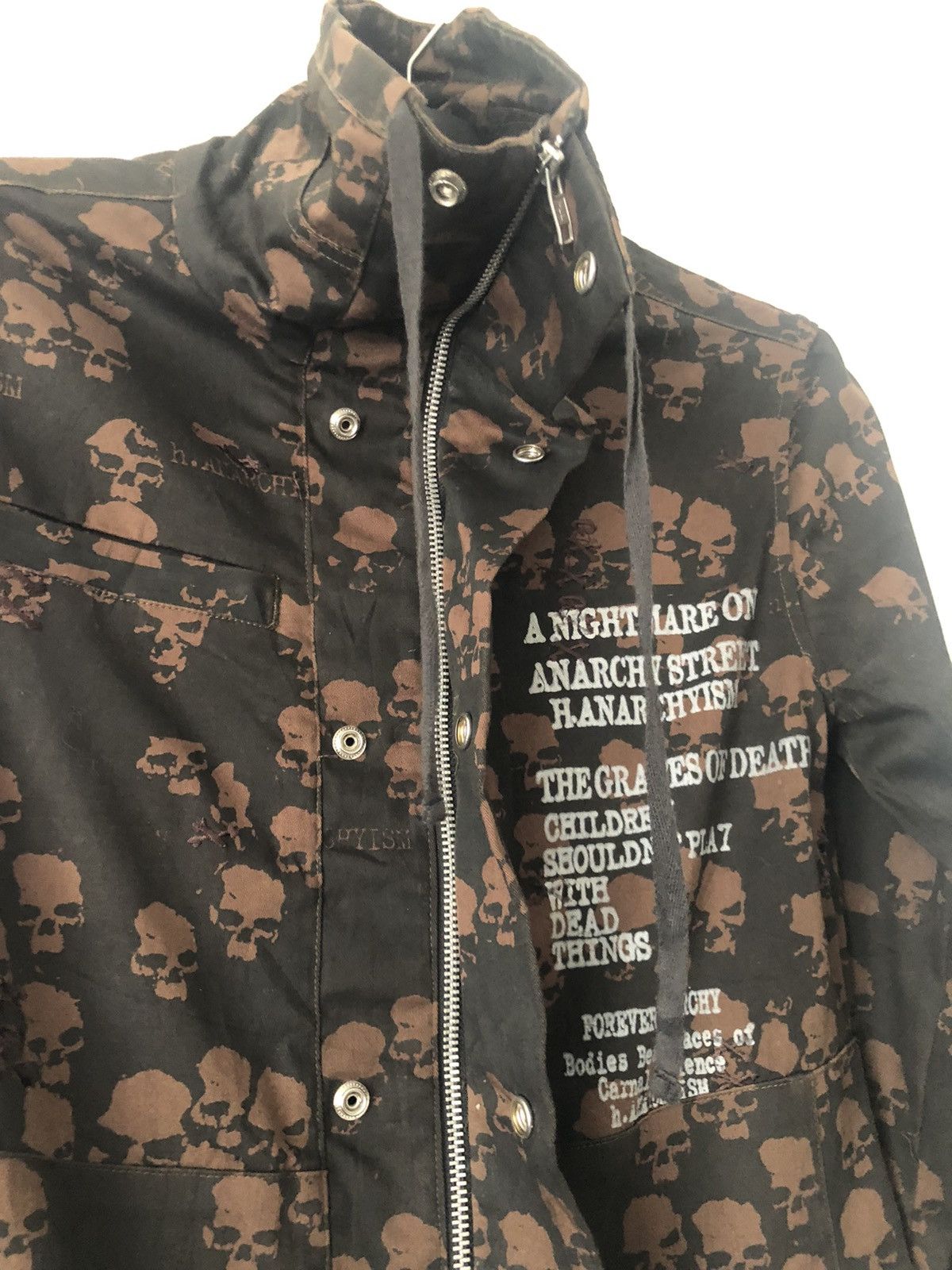 Designer × Japanese Brand × Seditionaries H.ANARCHYISM Jacket Skull Full Print Punk Coat Size US S / EU 44-46 / 1 - 4 Thumbnail