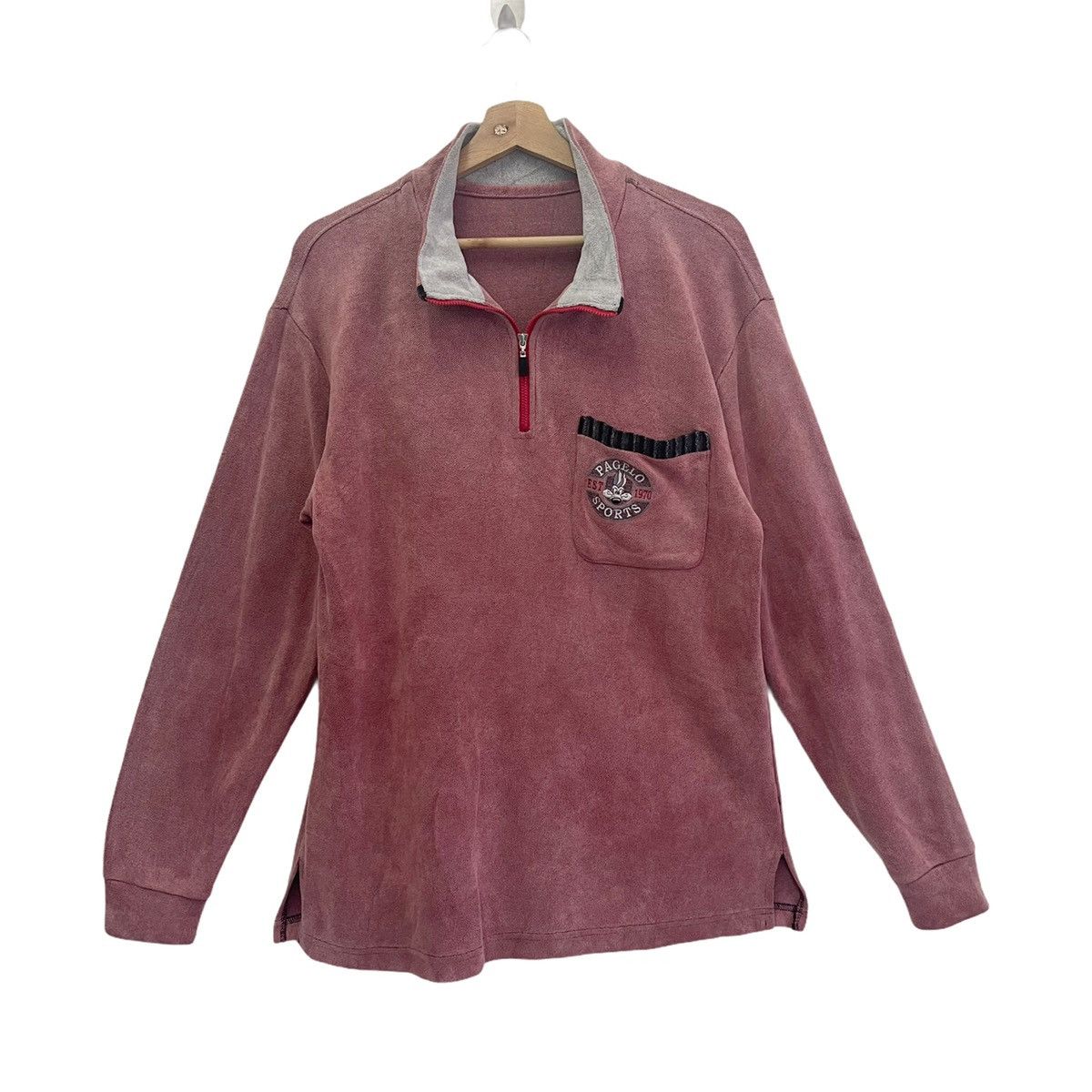 Pagelo Sports Halfzip Crewneck Sweatshirt Size M