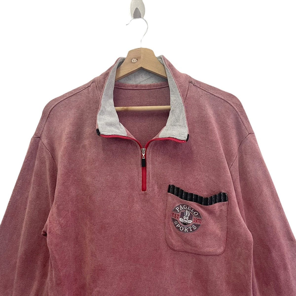 Japanese Brand Pagelo Sports Halfzip Crewneck Sweatshirt Size M Size US M / EU 48-50 / 2 - 4 Thumbnail