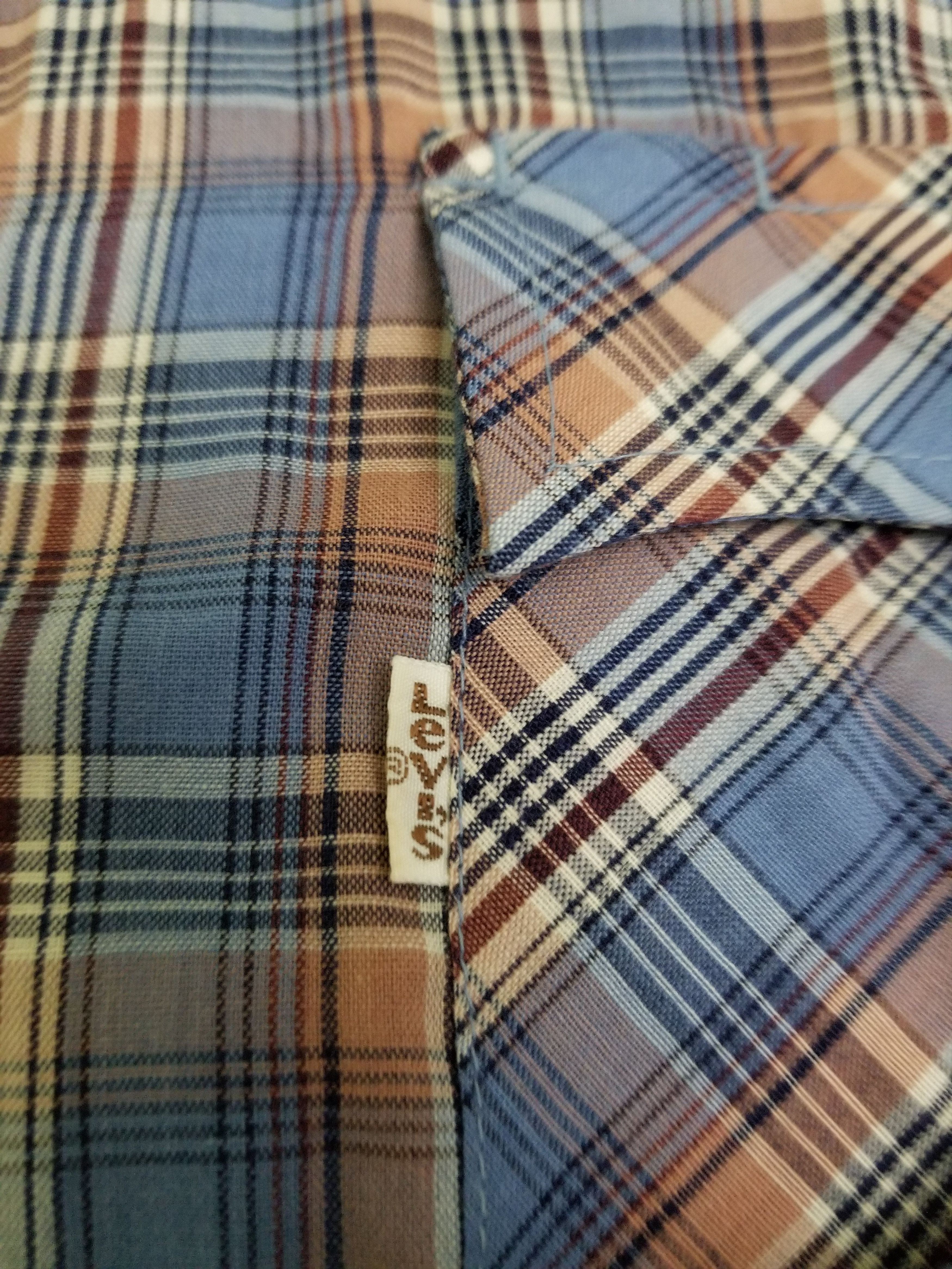 Vintage Vintage 80s 90s Levi's Pearl Snap Button Up Flannel Shirt Size US XL / EU 56 / 4 - 2 Preview