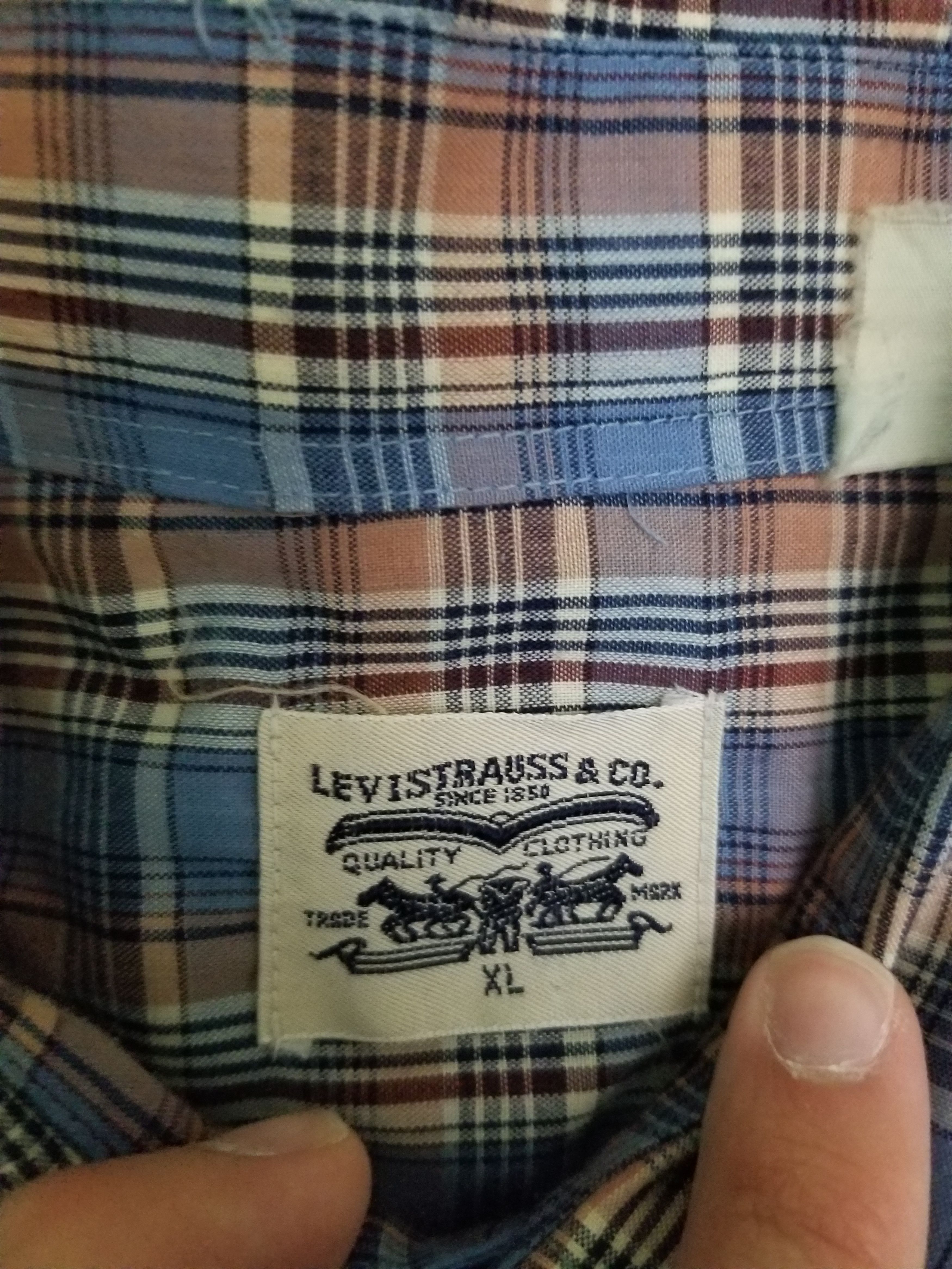Vintage Vintage 80s 90s Levi's Pearl Snap Button Up Flannel Shirt Size US XL / EU 56 / 4 - 3 Thumbnail