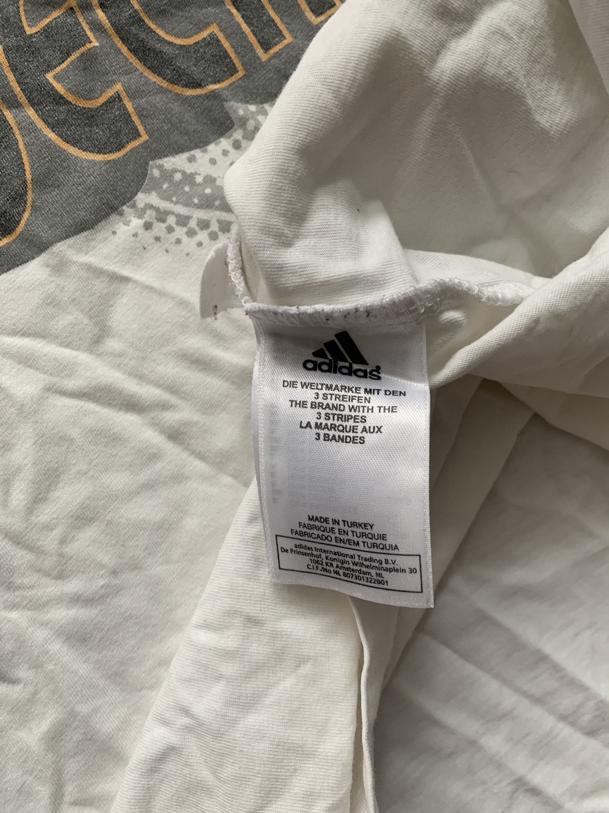 Adidas × David Beckham × Vintage Vintage Adidas Real Madrid beckham big logo tee Size US XL / EU 56 / 4 - 9 Thumbnail