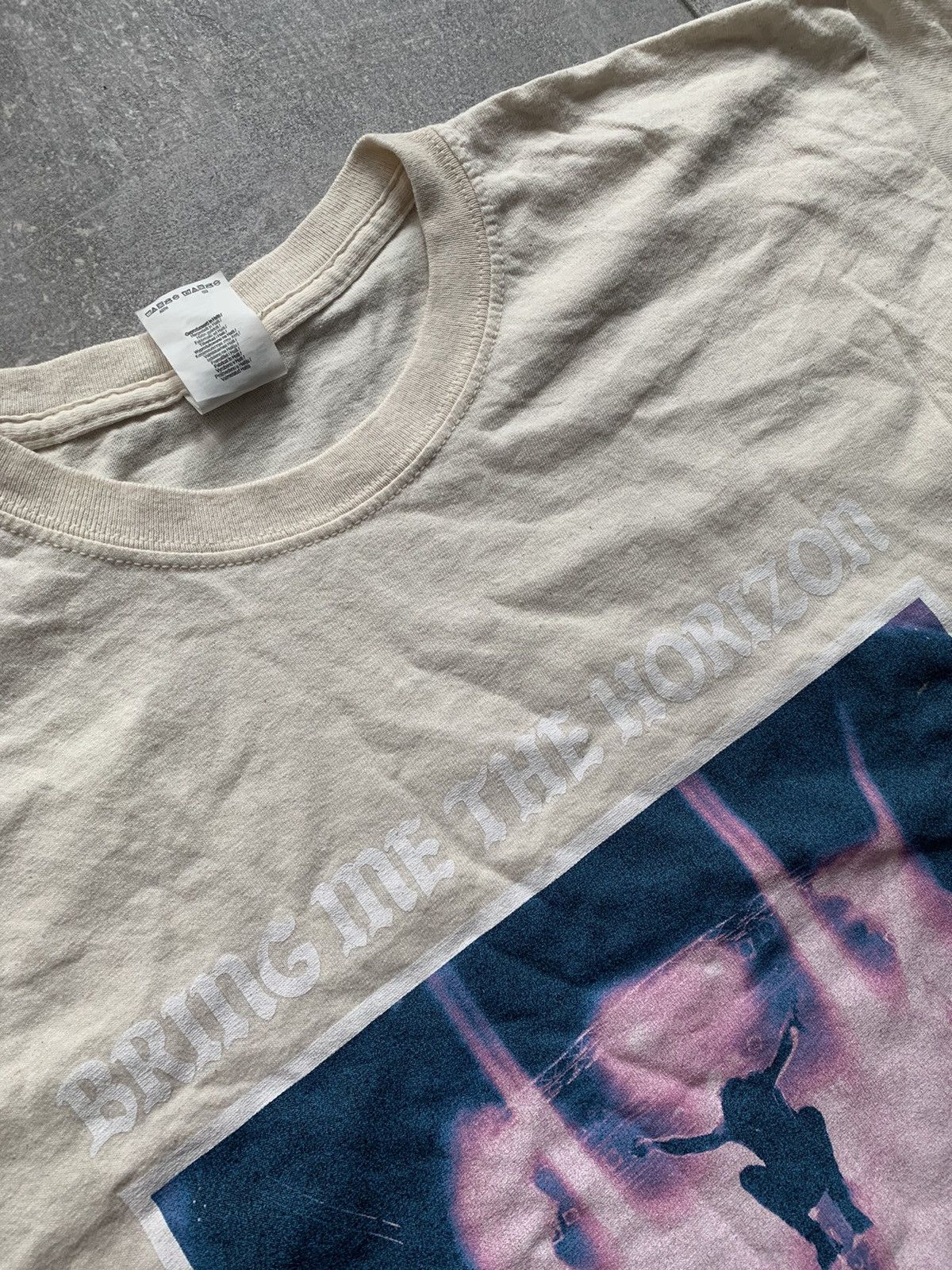 Band Tees Bring me the horizon cream rock tee Size US L / EU 52-54 / 3 - 4 Thumbnail