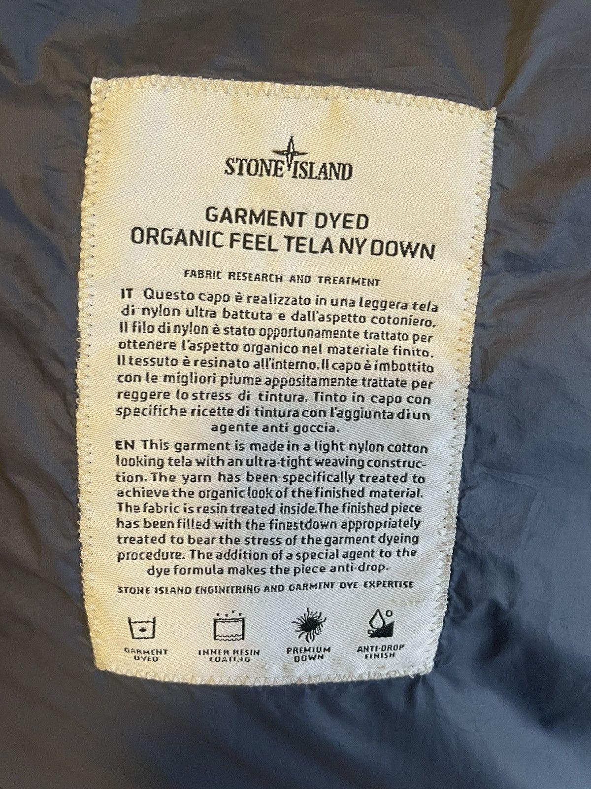 Stone Island Organic Feel Tela Ny Down - Parka Size US XXL / EU 58 / 5 - 4 Thumbnail