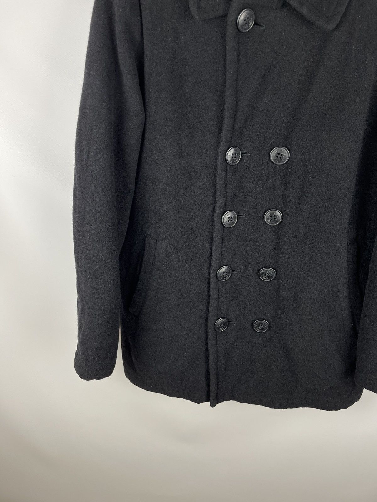 Schott Schott NYC 740N M85 Skipper melton Wool Peacoat Jacket Size US L / EU 52-54 / 3 - 3 Thumbnail