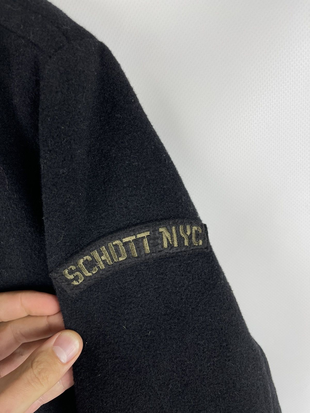 Schott Schott NYC 740N M85 Skipper melton Wool Peacoat Jacket Size US L / EU 52-54 / 3 - 8 Thumbnail