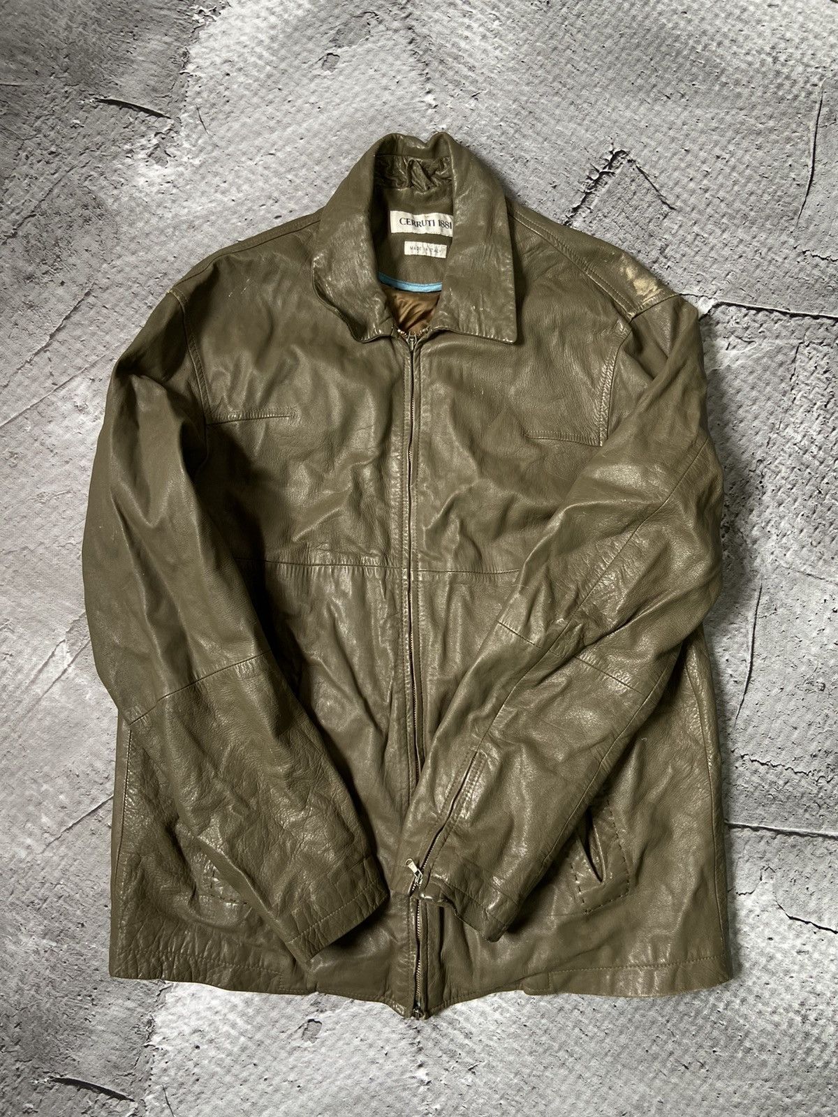 Cerruti 1881 × Vintage Cerruti 1881 Leather Jacket | Grailed