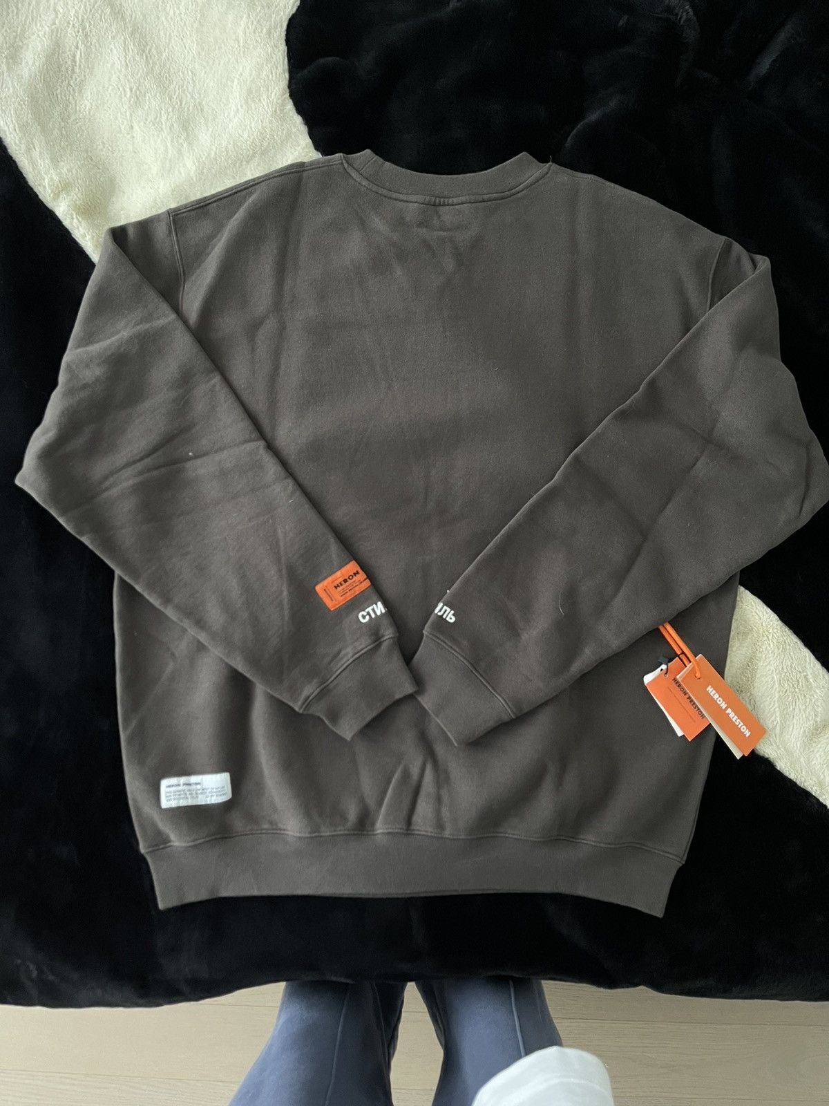 Heron Preston Crewneck Os heron times onyx dark orang heron Preston Size US XL / EU 56 / 4 - 2 Thumbnail