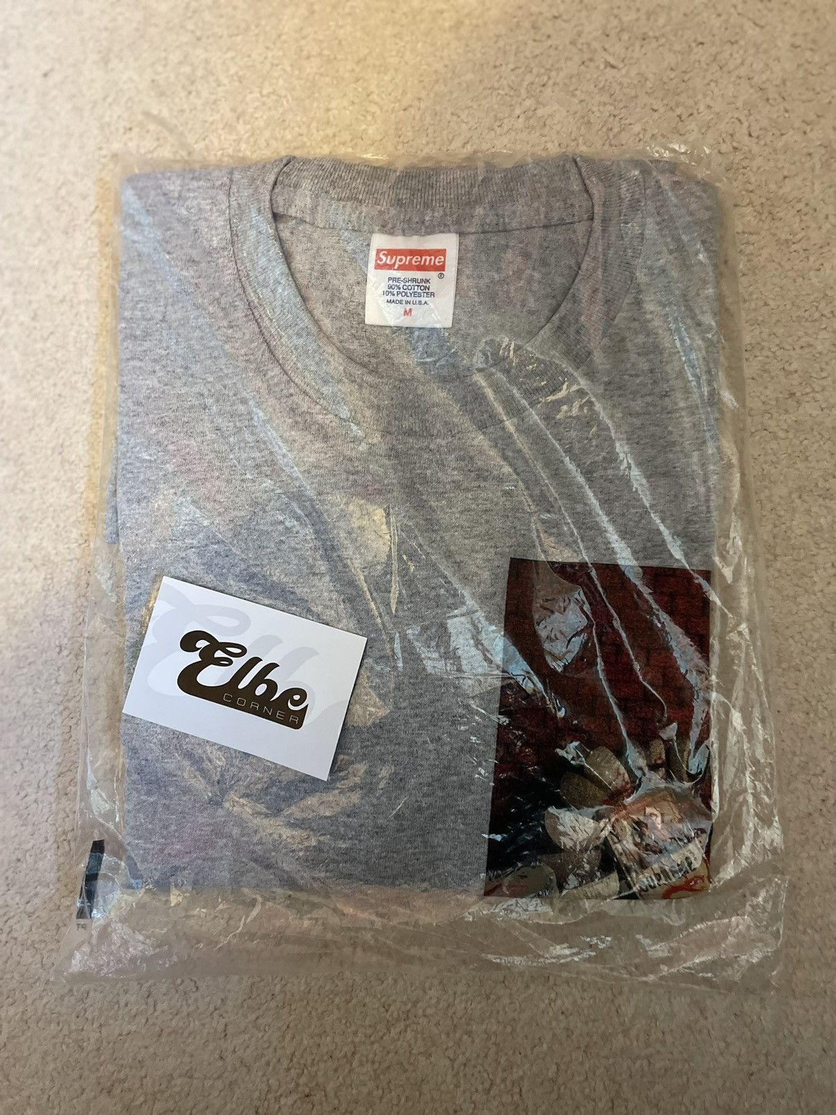 Supreme Mike Hill Snake Trap L/S Tee Heather Grey