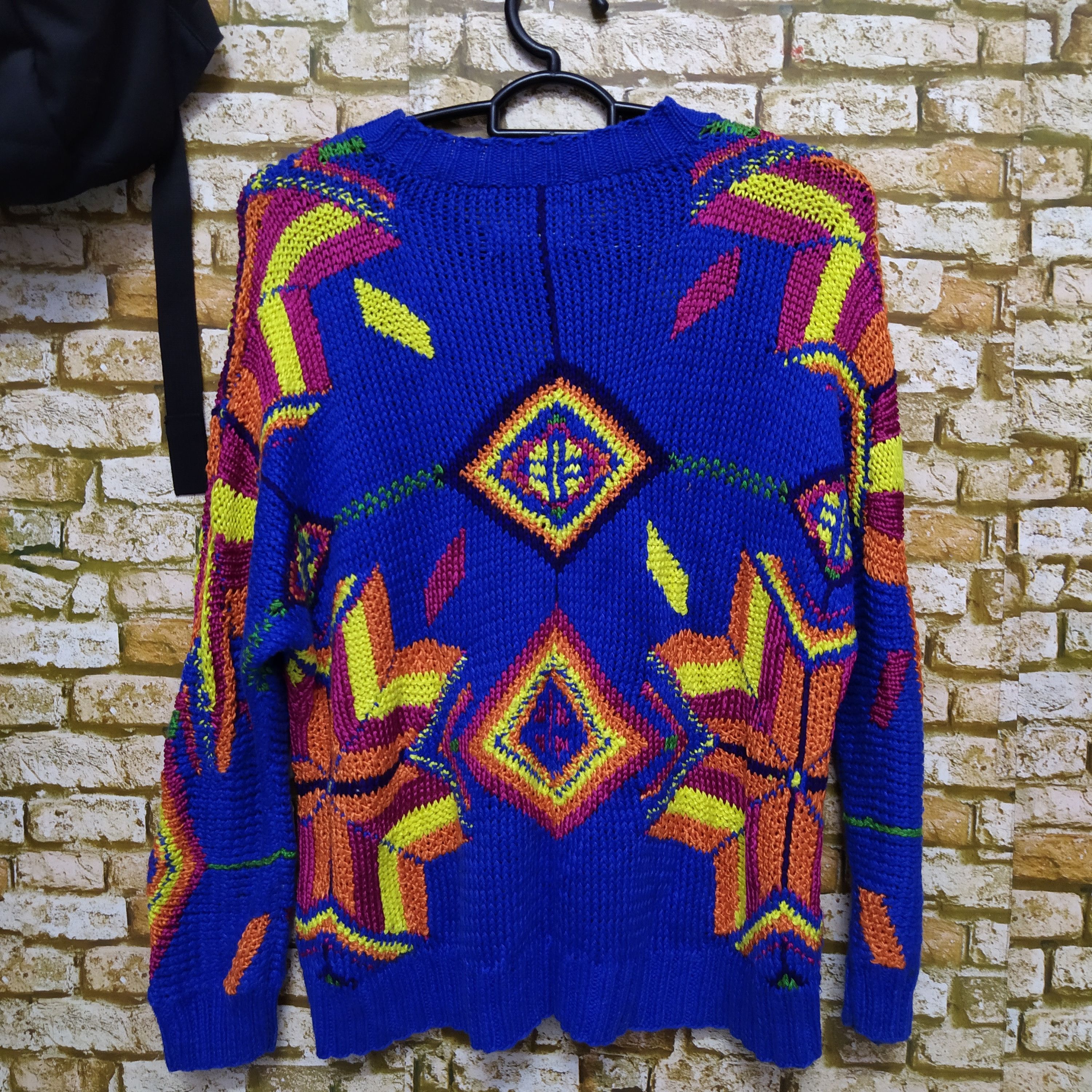 Ralph Lauren × Vintage 90s RALPH LAUREN KNITWEAR HAND-KNIT (B999) Size US M / EU 48-50 / 2 - 4 Thumbnail