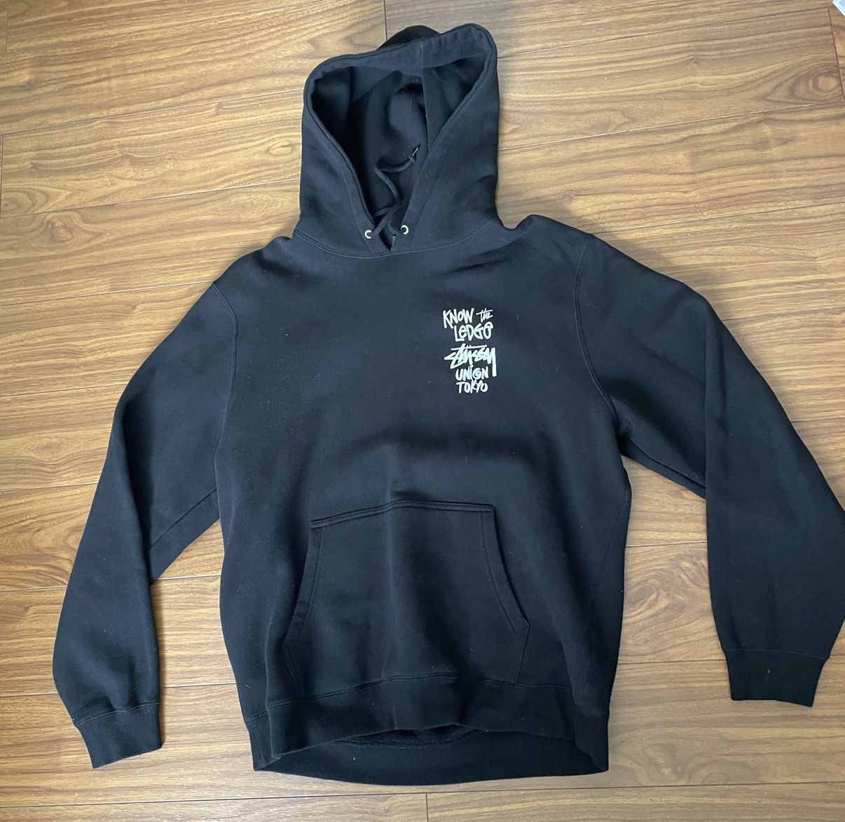 Stussy STUSSY UNION TOKYO EXCLUSIVE HOODIE KNOW THE LEDGE SIZE L | Grailed