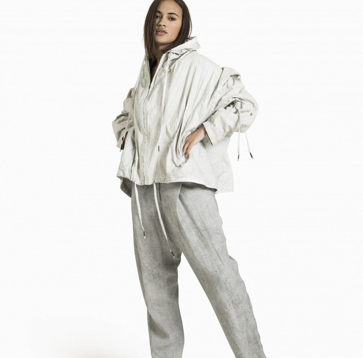 Masnada Masnada Avant Garde "Polietilene" Runway Drawstring Jacket Size US M / EU 48-50 / 2 - 7 Thumbnail