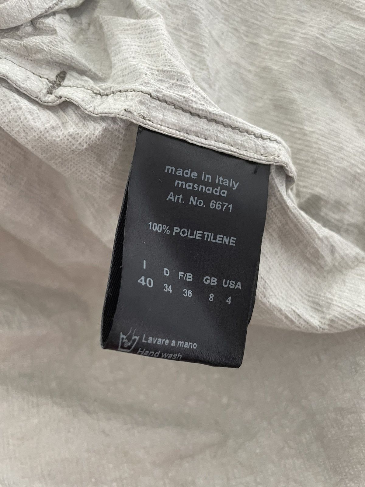 Masnada Masnada Avant Garde "Polietilene" Runway Drawstring Jacket Size US M / EU 48-50 / 2 - 4 Thumbnail