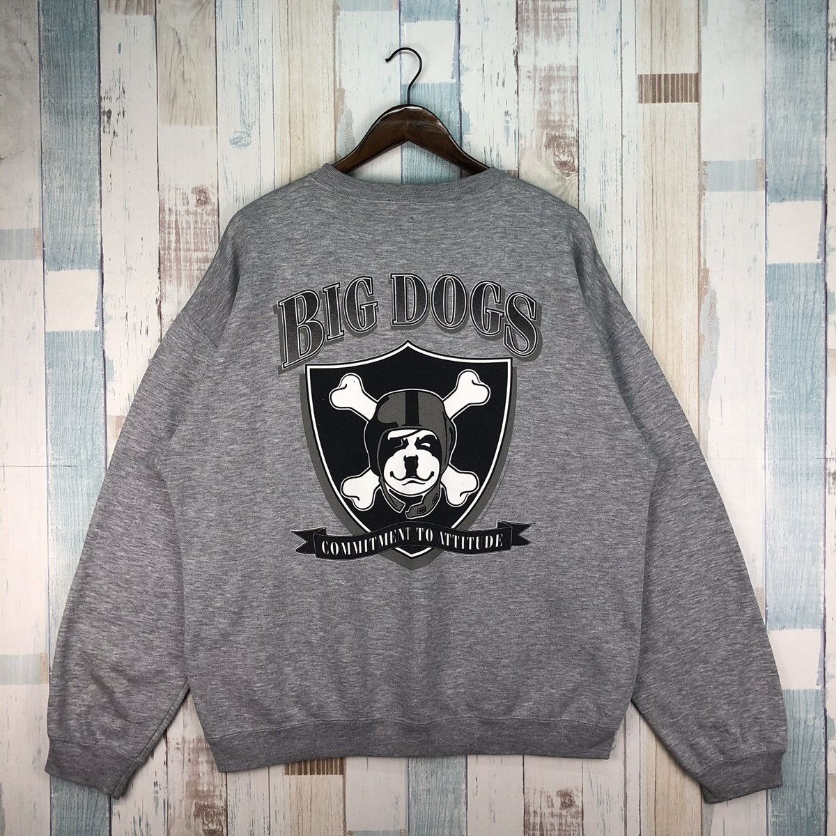 Japanese Brand × Vintage Vintage Big Dogs Big Logo Sweatshirt Size US XL / EU 56 / 4 - 1 Thumbnail