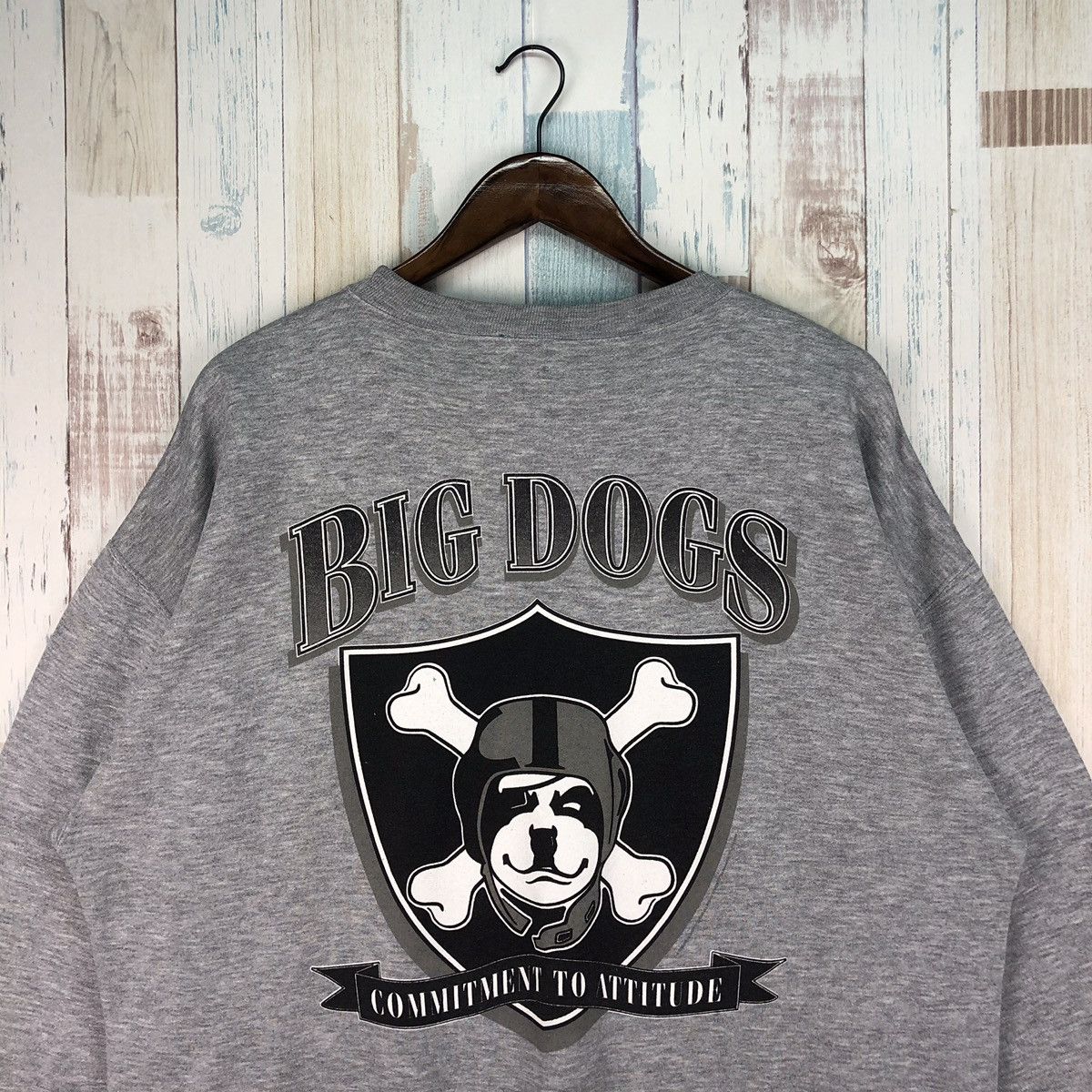 Japanese Brand × Vintage Vintage Big Dogs Big Logo Sweatshirt Size US XL / EU 56 / 4 - 3 Thumbnail
