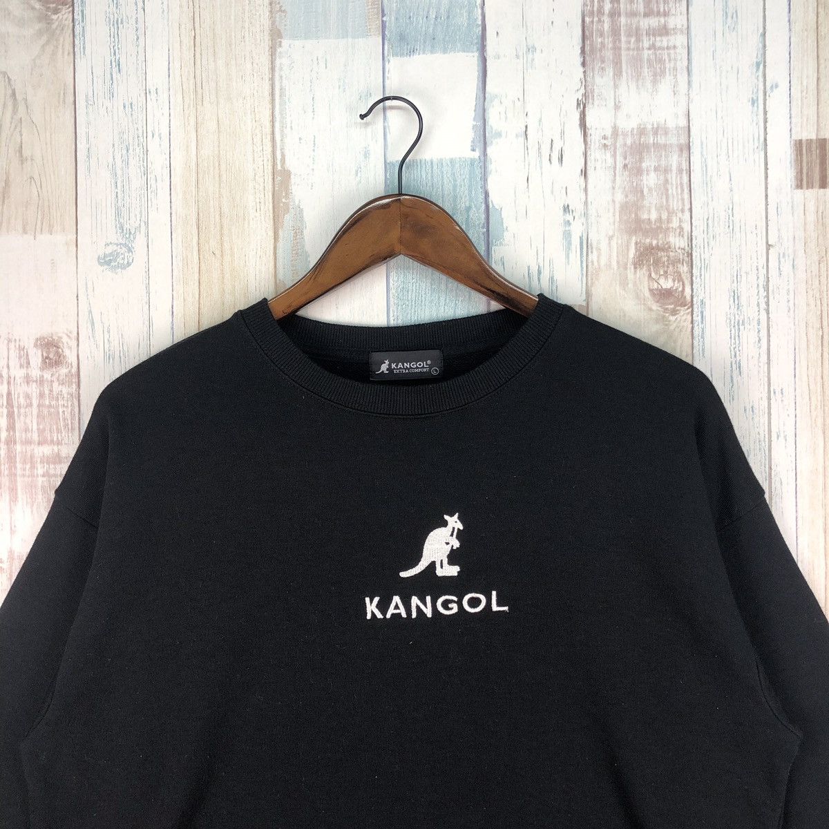 Kangol × Vintage Vintage Kangol Embroidery Logo Crop Sweatshirt Size US L / EU 52-54 / 3 - 4 Thumbnail