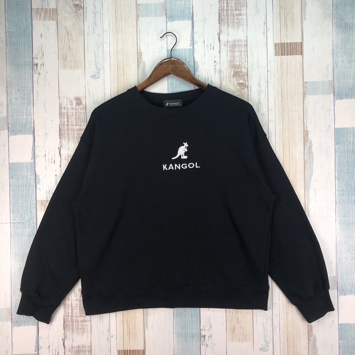 Kangol × Vintage Vintage Kangol Embroidery Logo Crop Sweatshirt Size US L / EU 52-54 / 3 - 1 Thumbnail