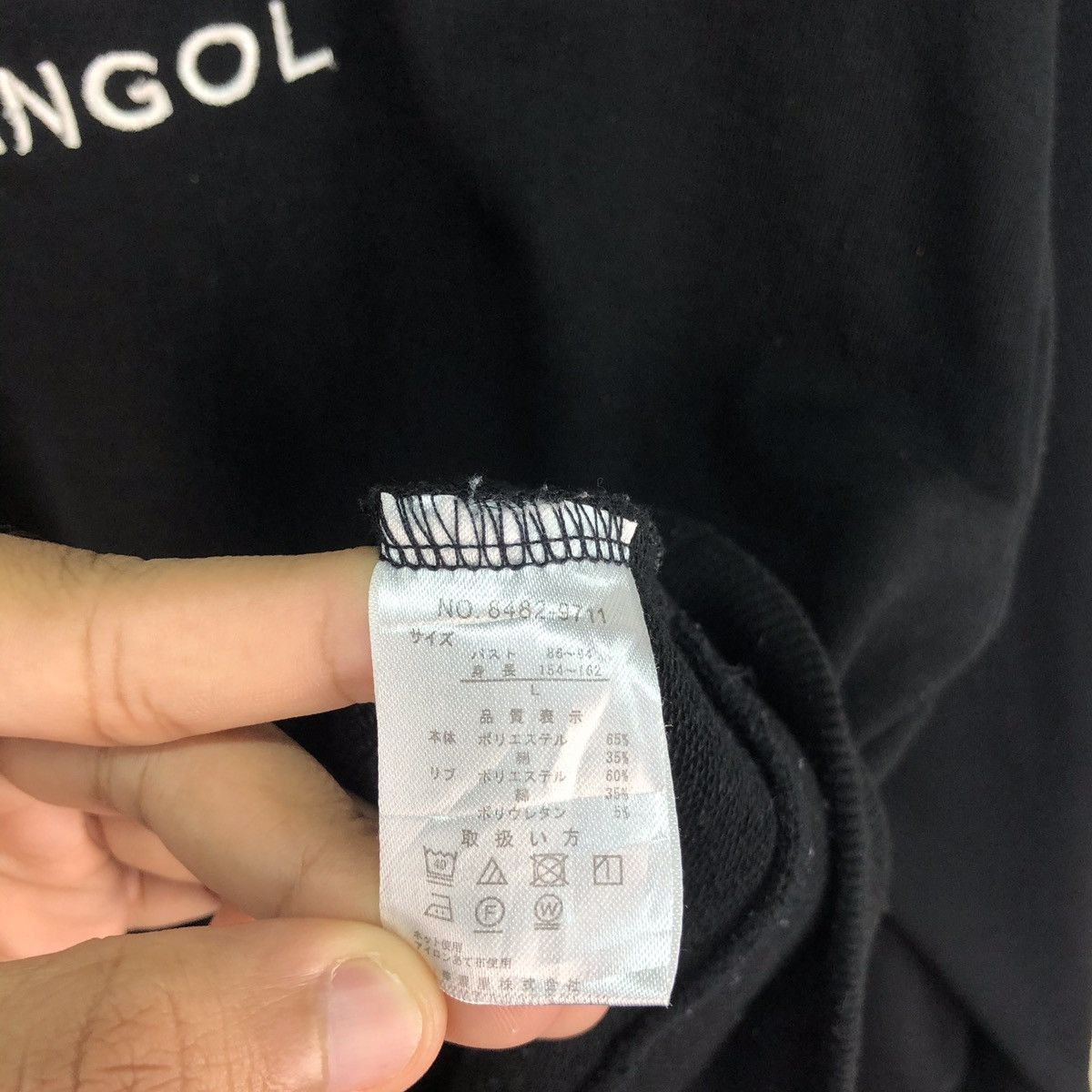 Kangol × Vintage Vintage Kangol Embroidery Logo Crop Sweatshirt Size US L / EU 52-54 / 3 - 6 Thumbnail