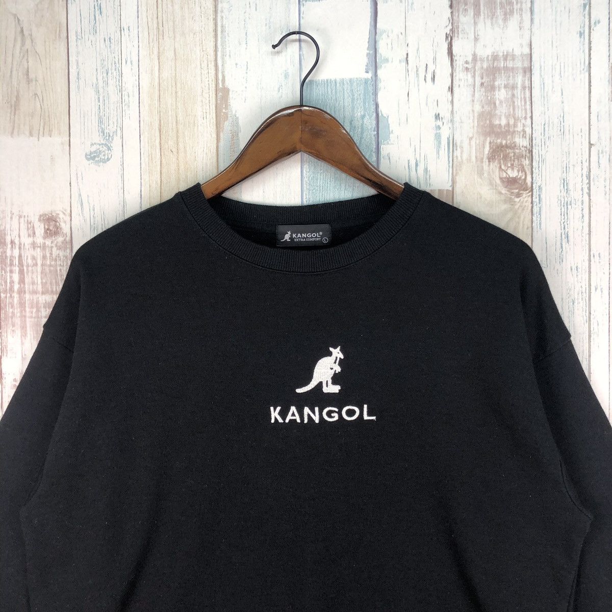 Kangol × Vintage Vintage Kangol Embroidery Logo Crop Sweatshirt Size US L / EU 52-54 / 3 - 3 Thumbnail