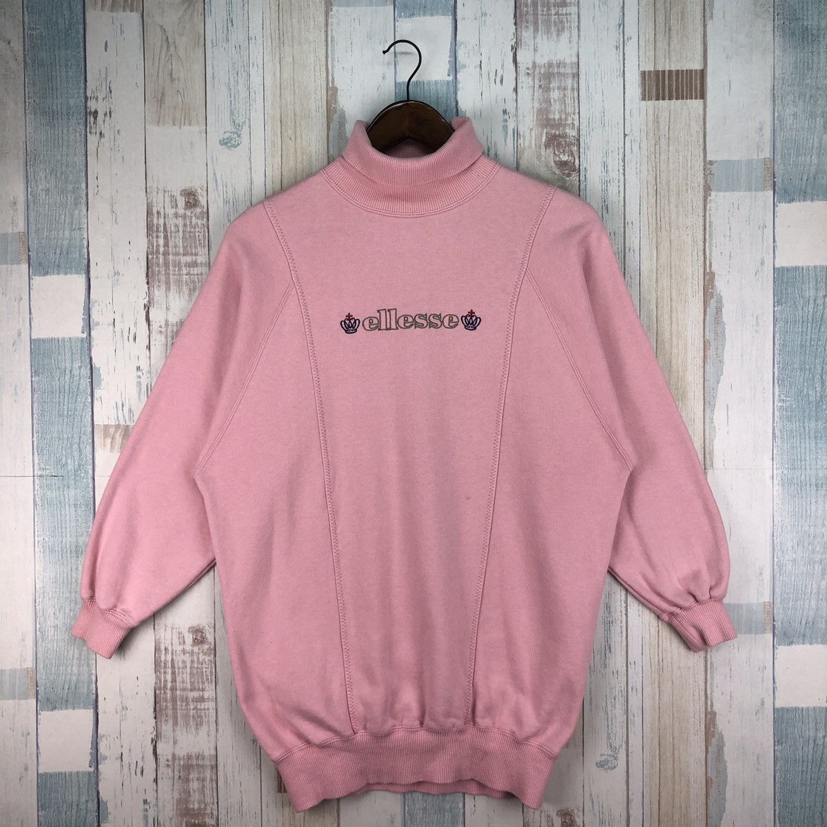Ellesse × Vintage Vintage Ellesse Embroidery Logo Turtle Neck Sweatshirt Size US M / EU 48-50 / 2 - 1 Thumbnail