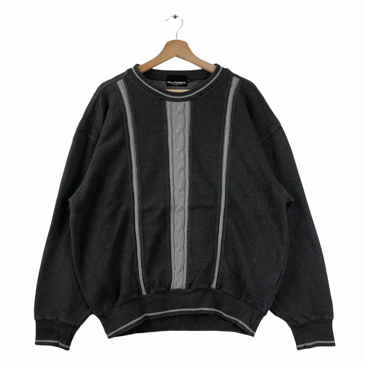 Mr. Junko Vintage MR JUNKO Cable Knit Sweatshirt Pullover | Grailed