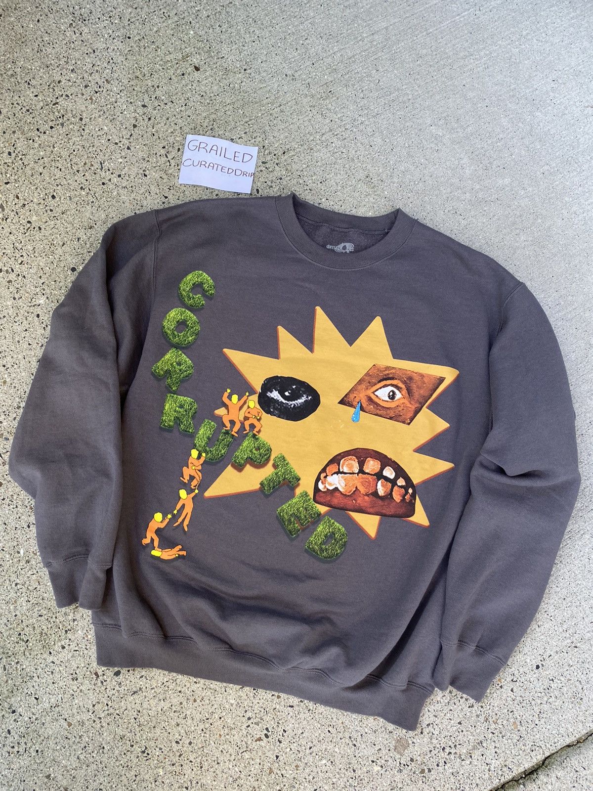 RAYSCORRUPTEDMIND MISPLACEDFACE CREWNECK | www.gamutgallerympls.com