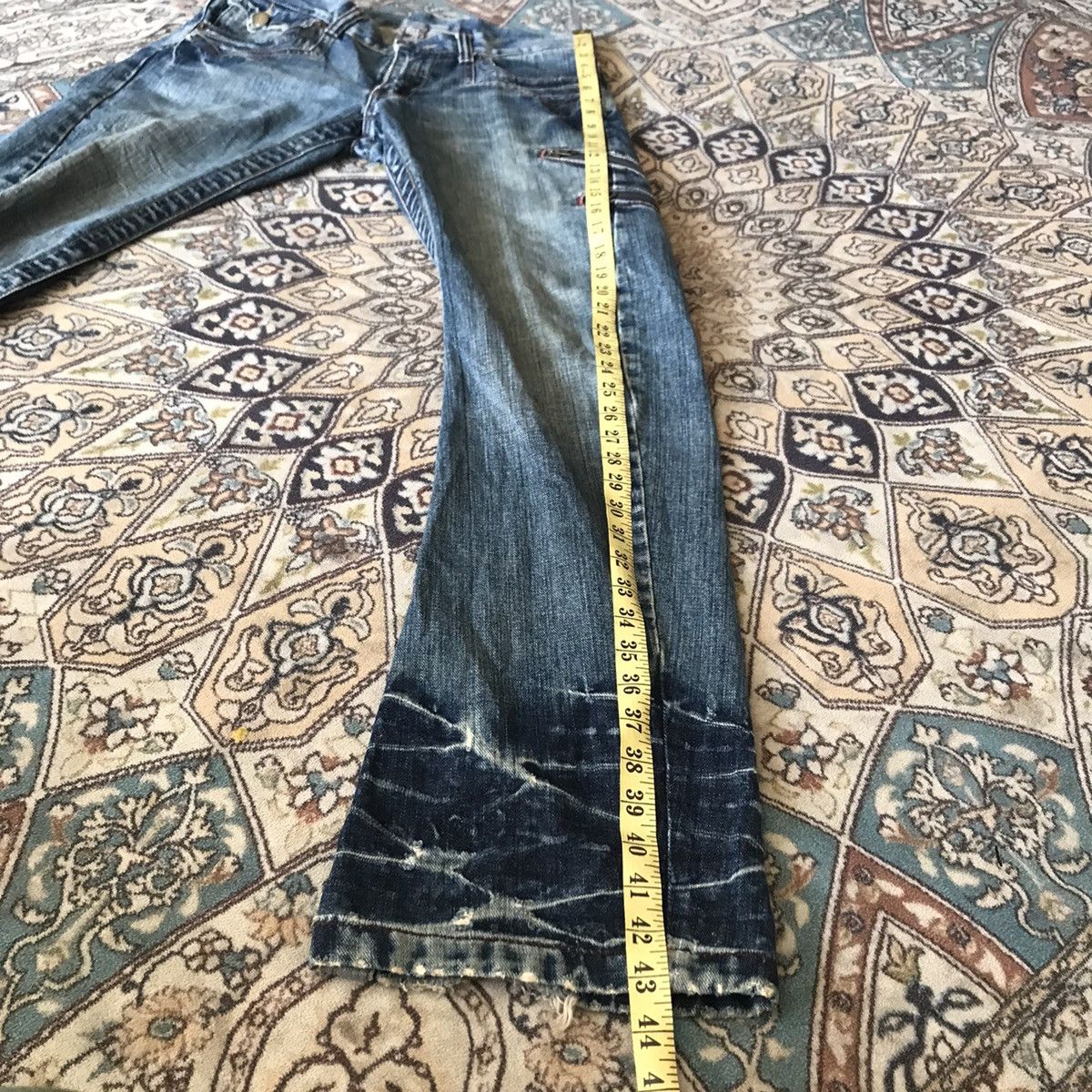 Japanese Brand Japanese Brand RATTLE TRAP Denim Flare Jeans Size US 34 / EU 50 - 15 Thumbnail