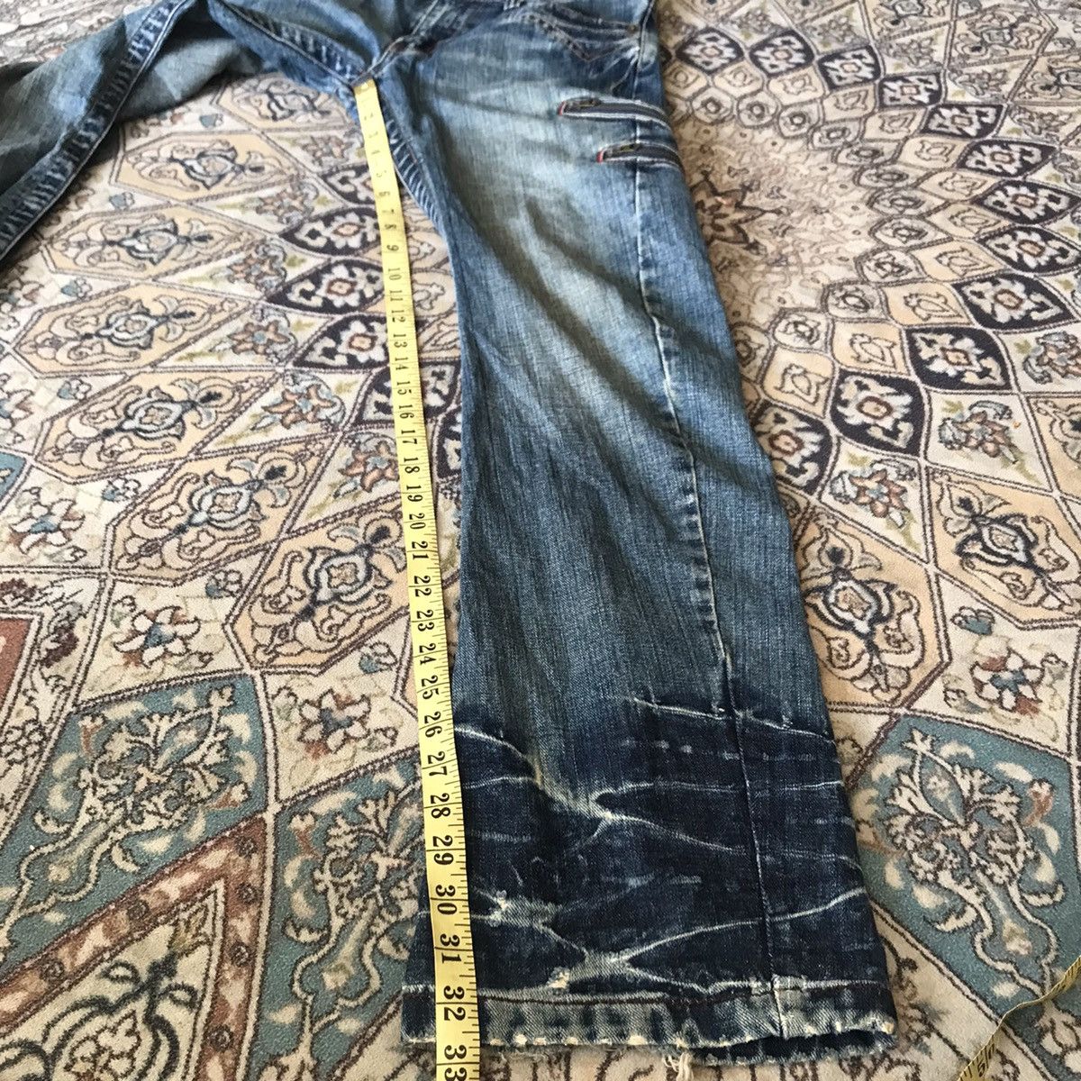 Japanese Brand Japanese Brand RATTLE TRAP Denim Flare Jeans Size US 34 / EU 50 - 19 Thumbnail