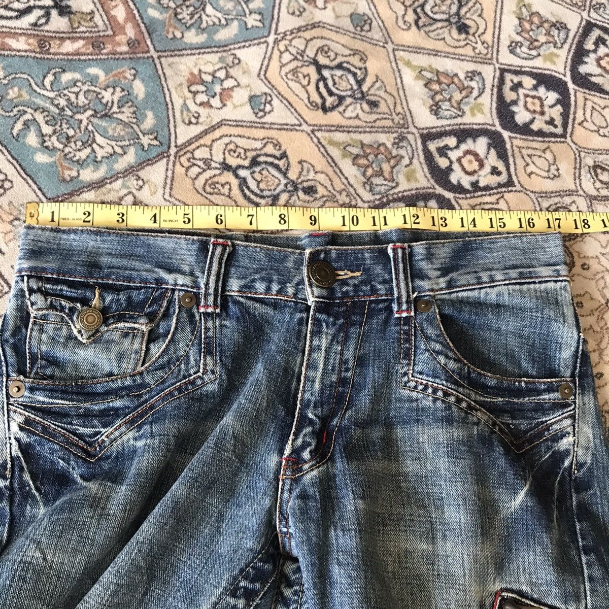 Japanese Brand Japanese Brand RATTLE TRAP Denim Flare Jeans Size US 34 / EU 50 - 13 Thumbnail