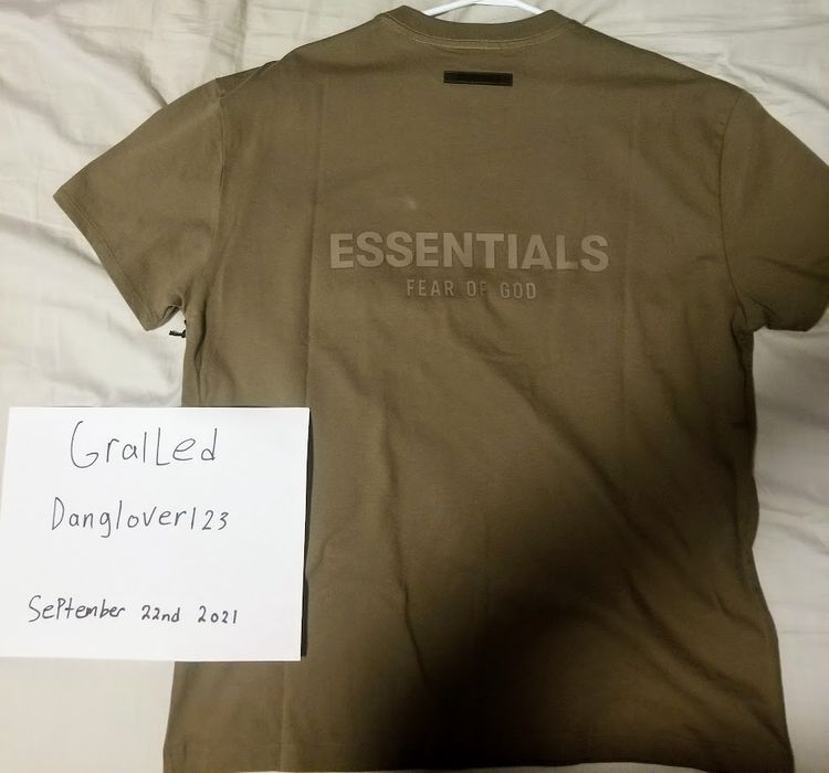 Fear of God Fear of God Essentials T-Shirt Harvest size XS | Grailed