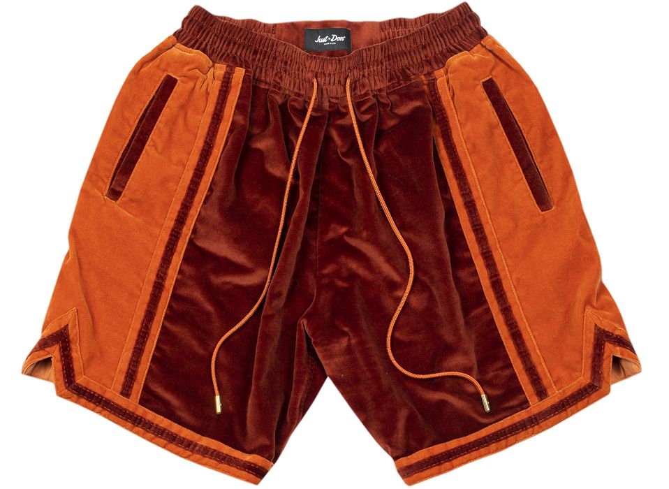 Just Don JUST DON VELOUR medium shorts Grailed