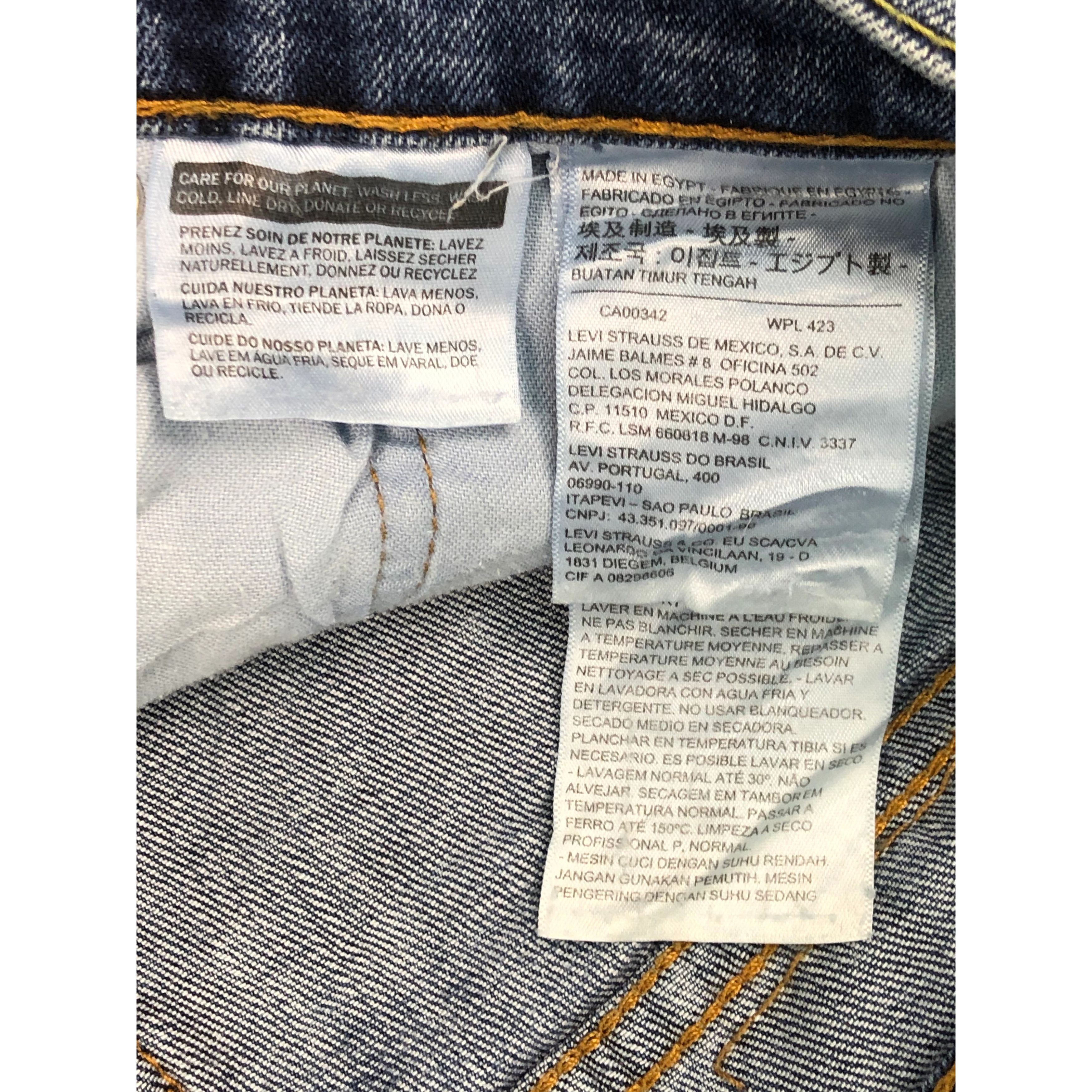 Levi's Vintage Levis 514 Blue Denim Jeans Lightwash DP0259 Size US 39 - 6 Thumbnail