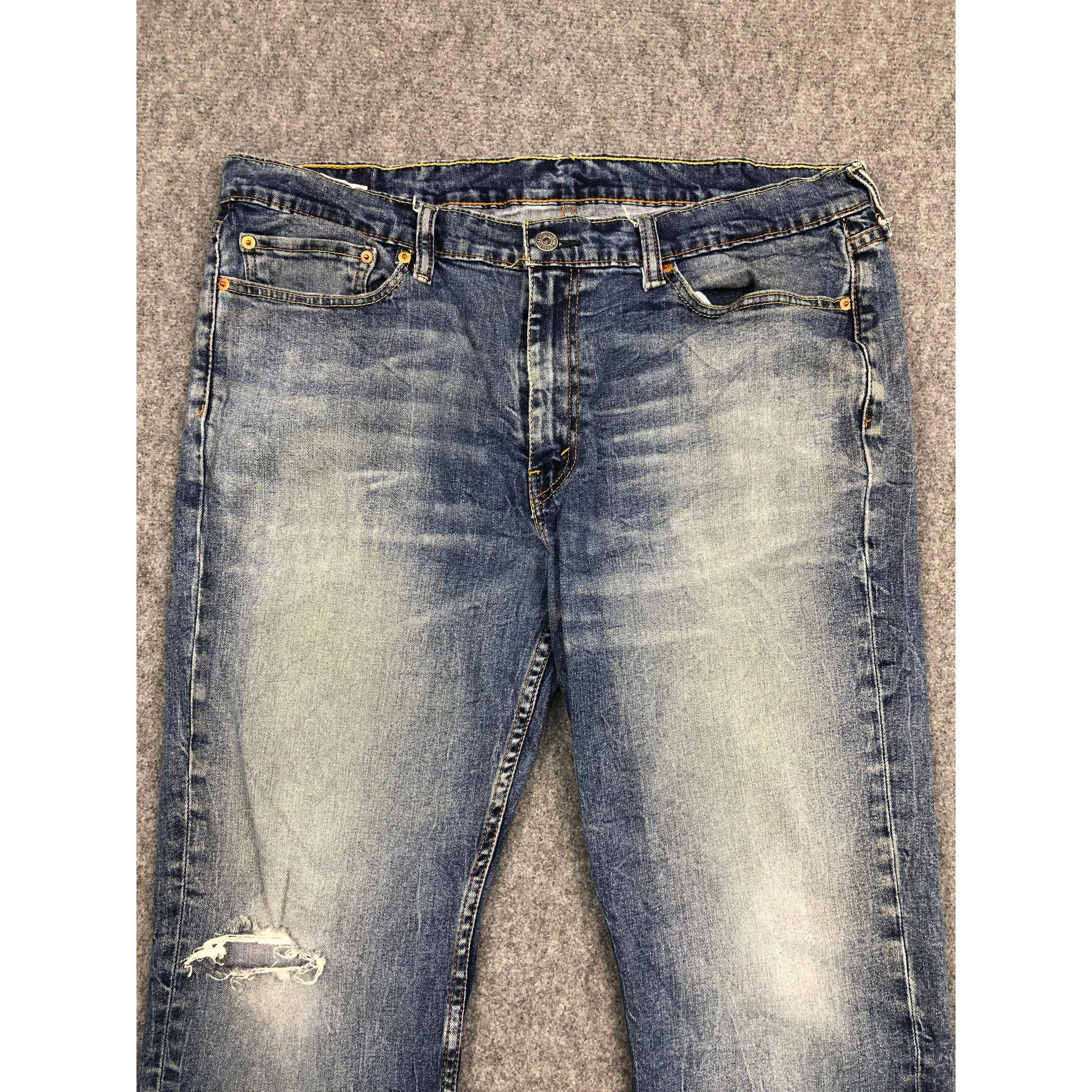Levi's Vintage Levis 514 Blue Denim Jeans Lightwash DP0259 Size US 39 - 3 Thumbnail