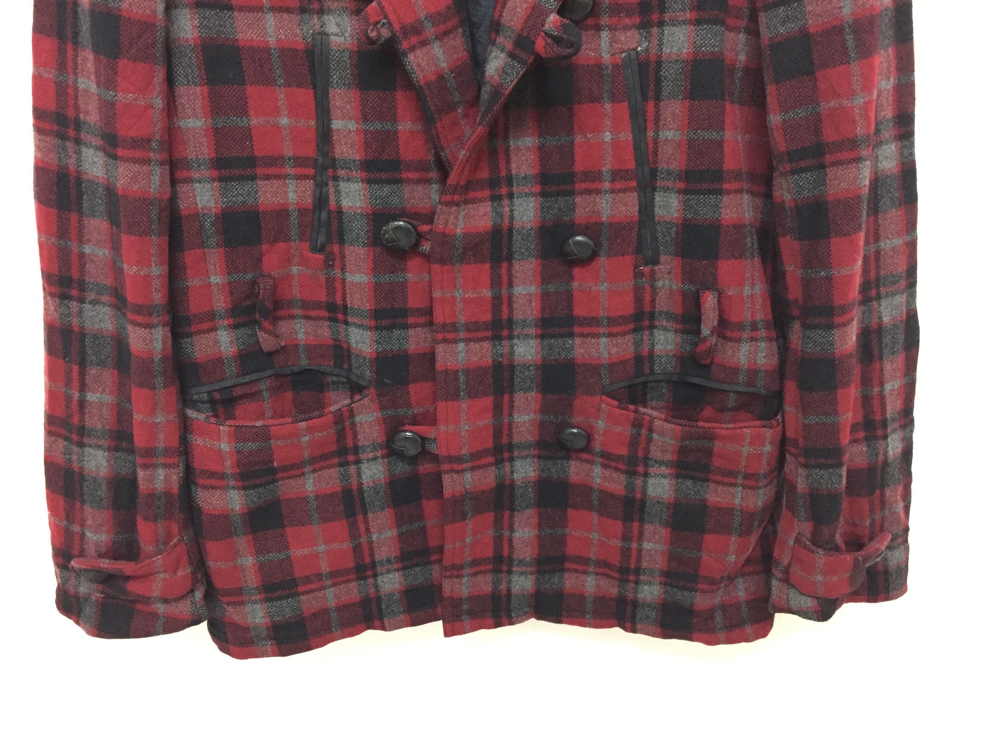 Kris Van Assche Kris Van Assche Tartan Asymmetrical Wool Jacket Dior Size US M / EU 48-50 / 2 - 6 Thumbnail