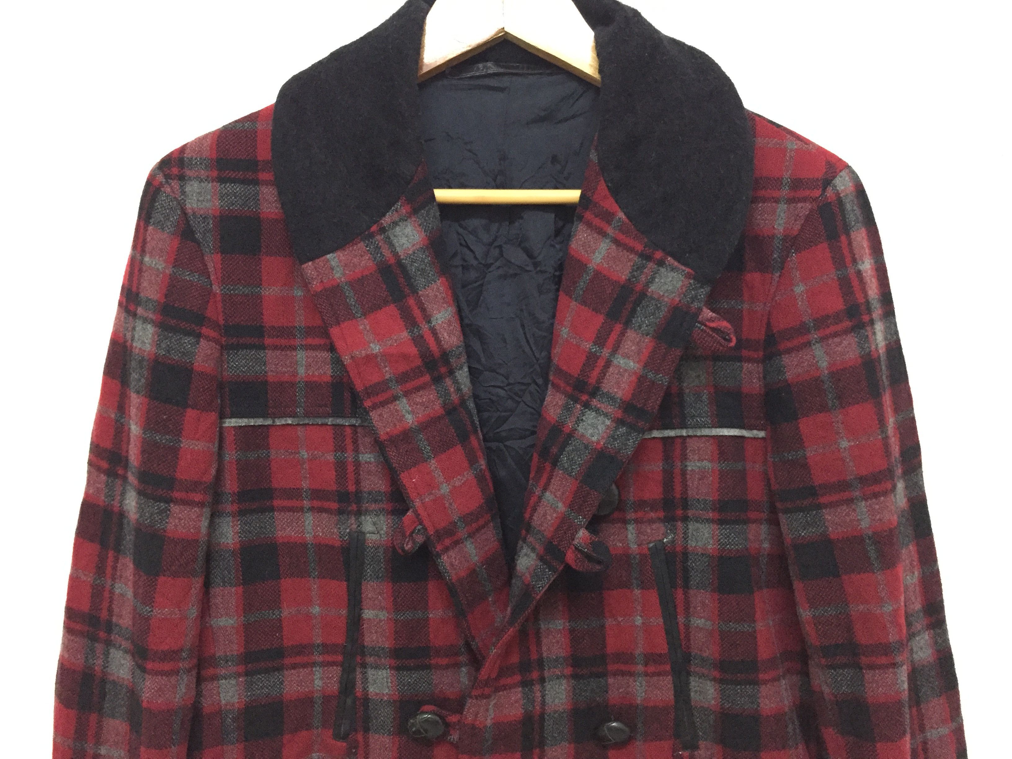 Kris Van Assche Kris Van Assche Tartan Asymmetrical Wool Jacket Dior Size US M / EU 48-50 / 2 - 7 Thumbnail