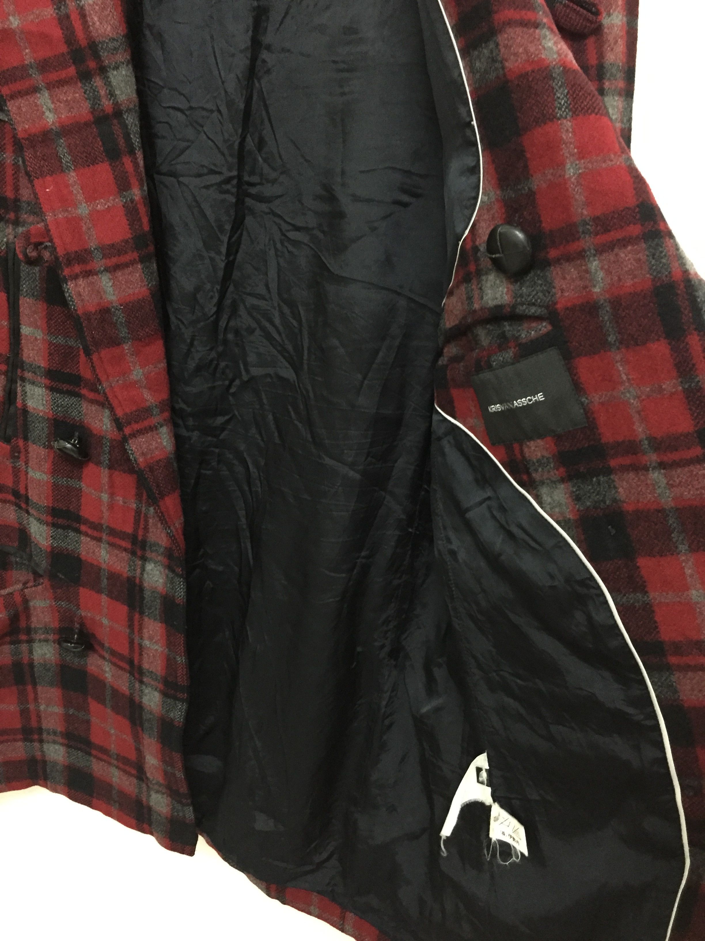 Kris Van Assche Kris Van Assche Tartan Asymmetrical Wool Jacket Dior Size US M / EU 48-50 / 2 - 12 Thumbnail